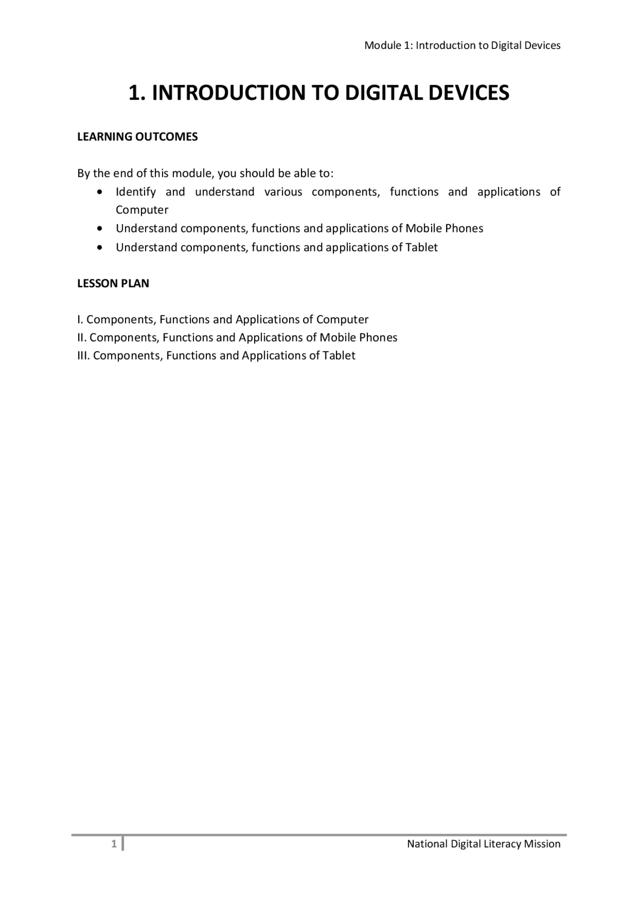 Digital Technology Module Module 1 introduction to digital devices | Study Guides, Projects ...
