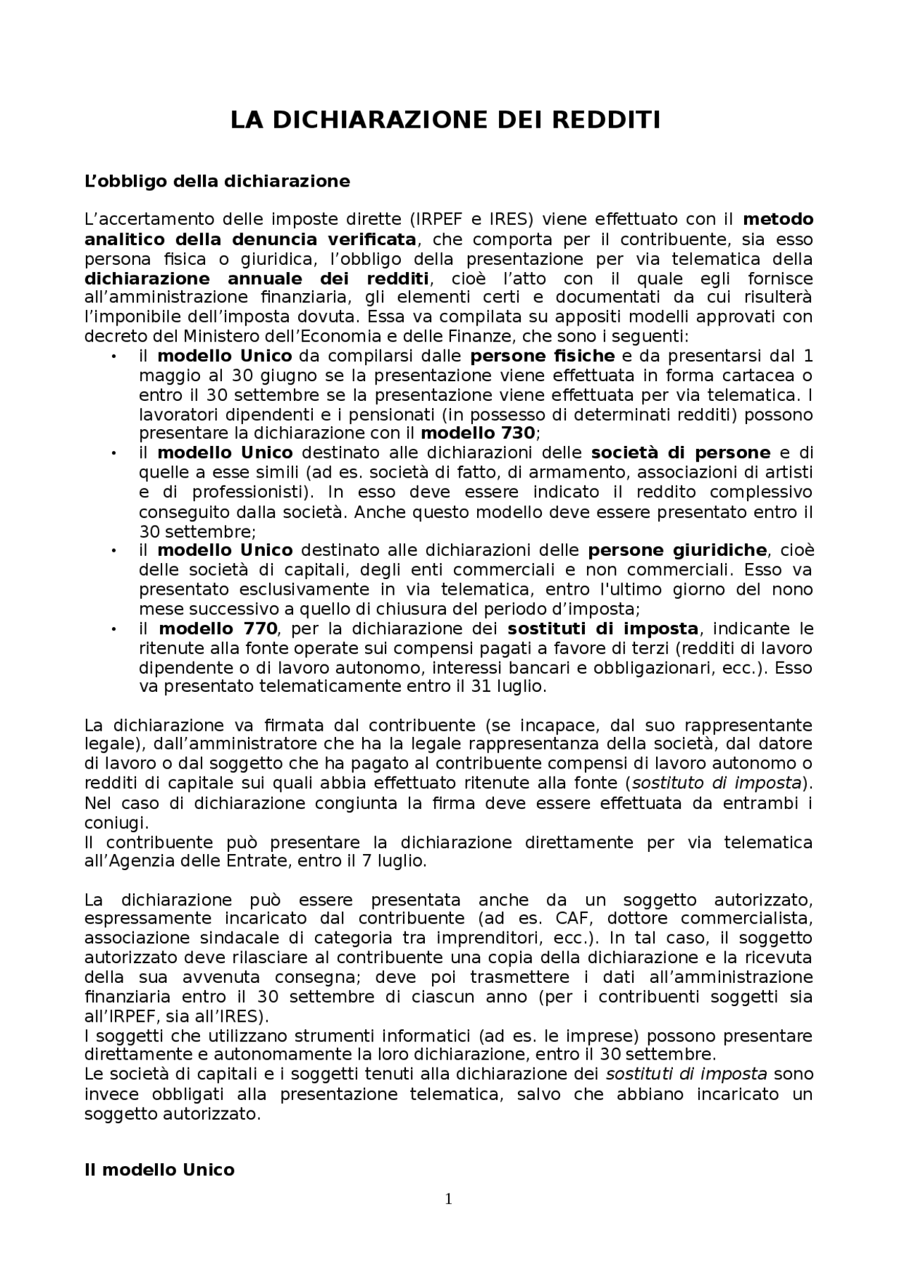 fino a quando si può fare la dichiarazione dei redditi