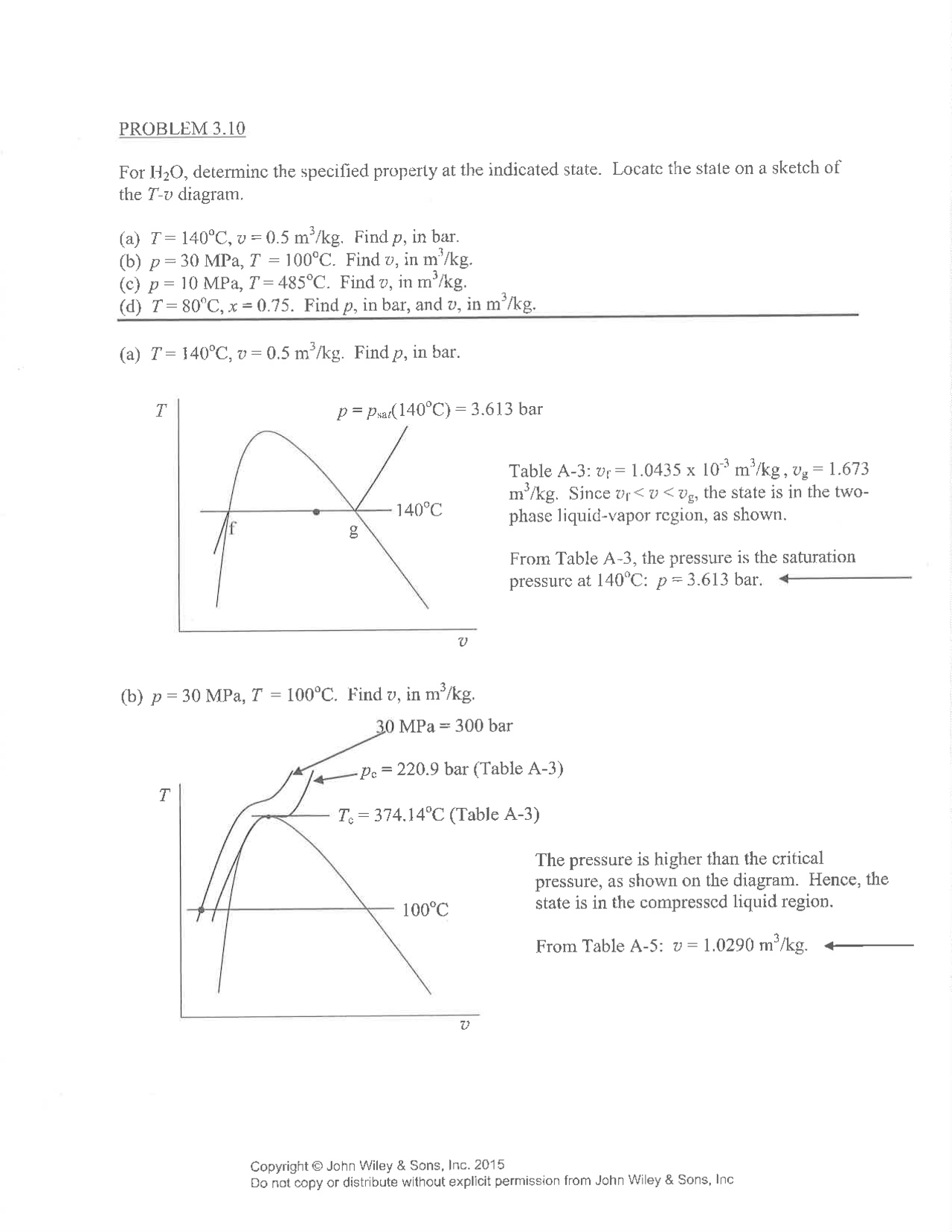 Thermodynamics Homework Problem Solved Problems for Homework 4 - Introduction to Thermodynamics | ME ...