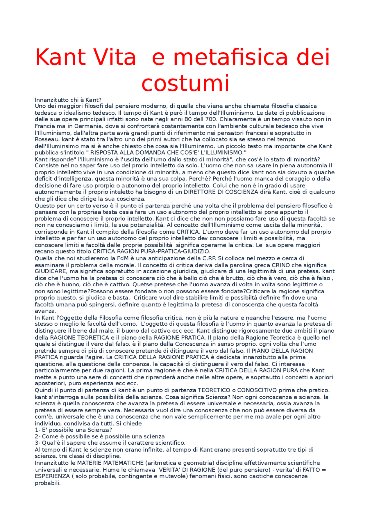 fondazione della metafisica dei costumi