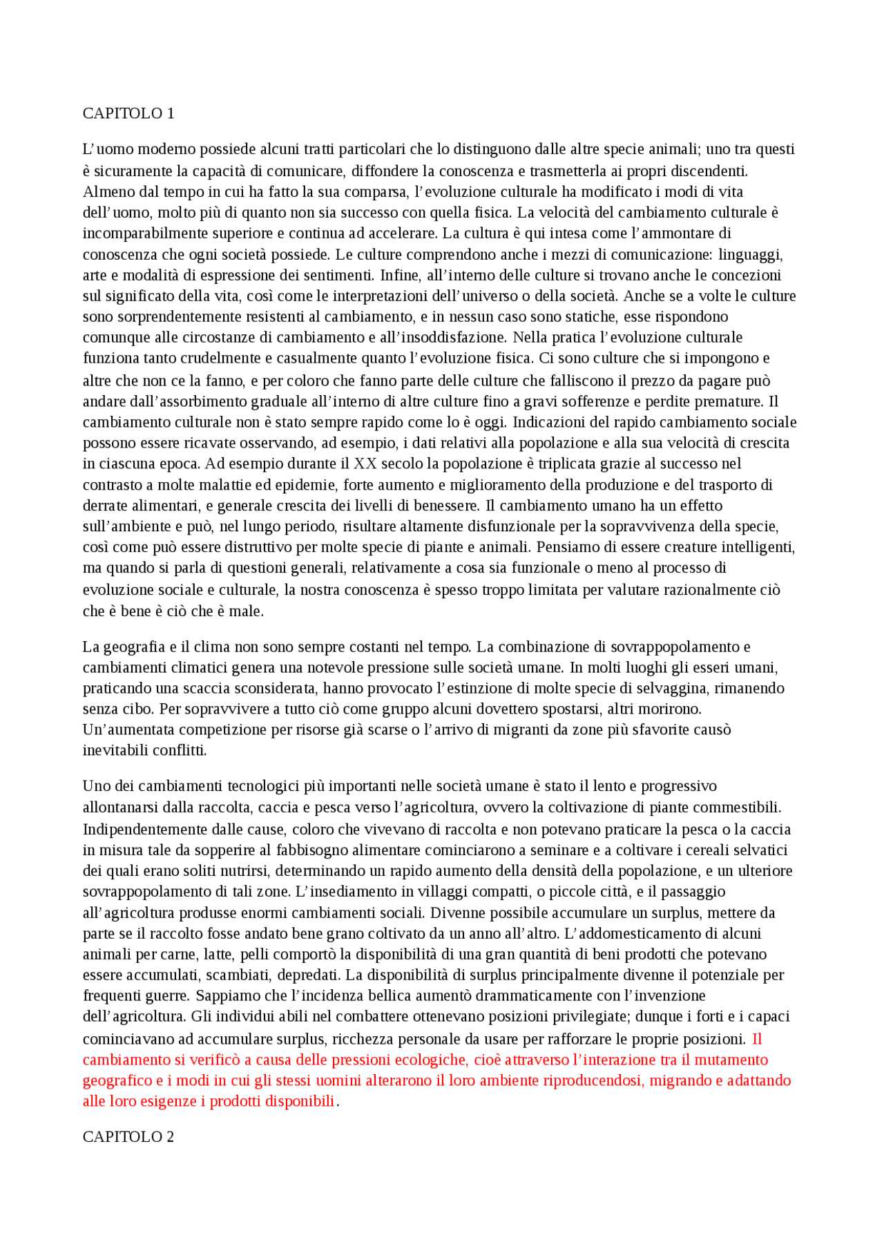 Sociologia del mutamento di Daniel Chirot Appunti di Sociologia Del