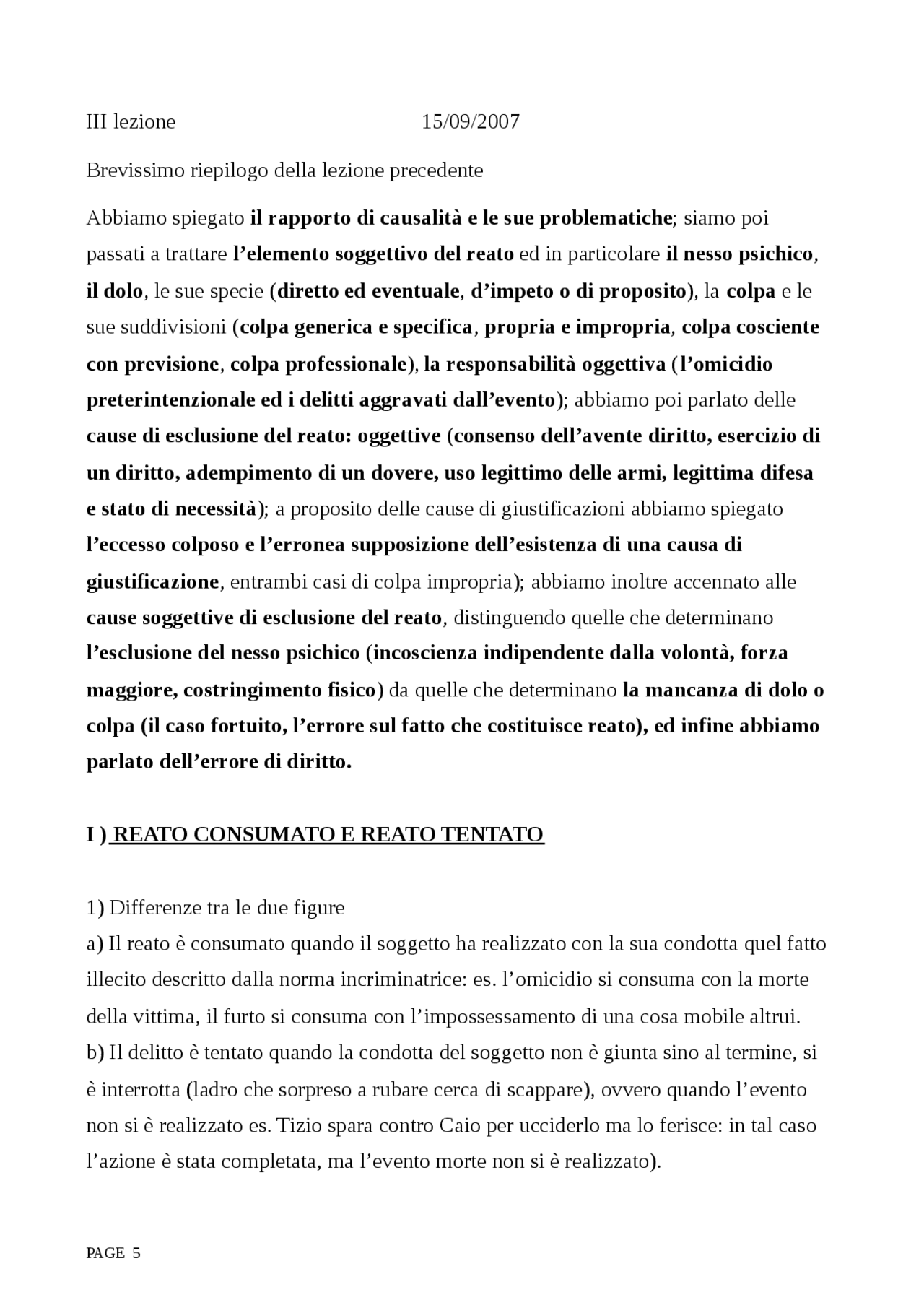 Delitto tentato e reato impossibile Docsity