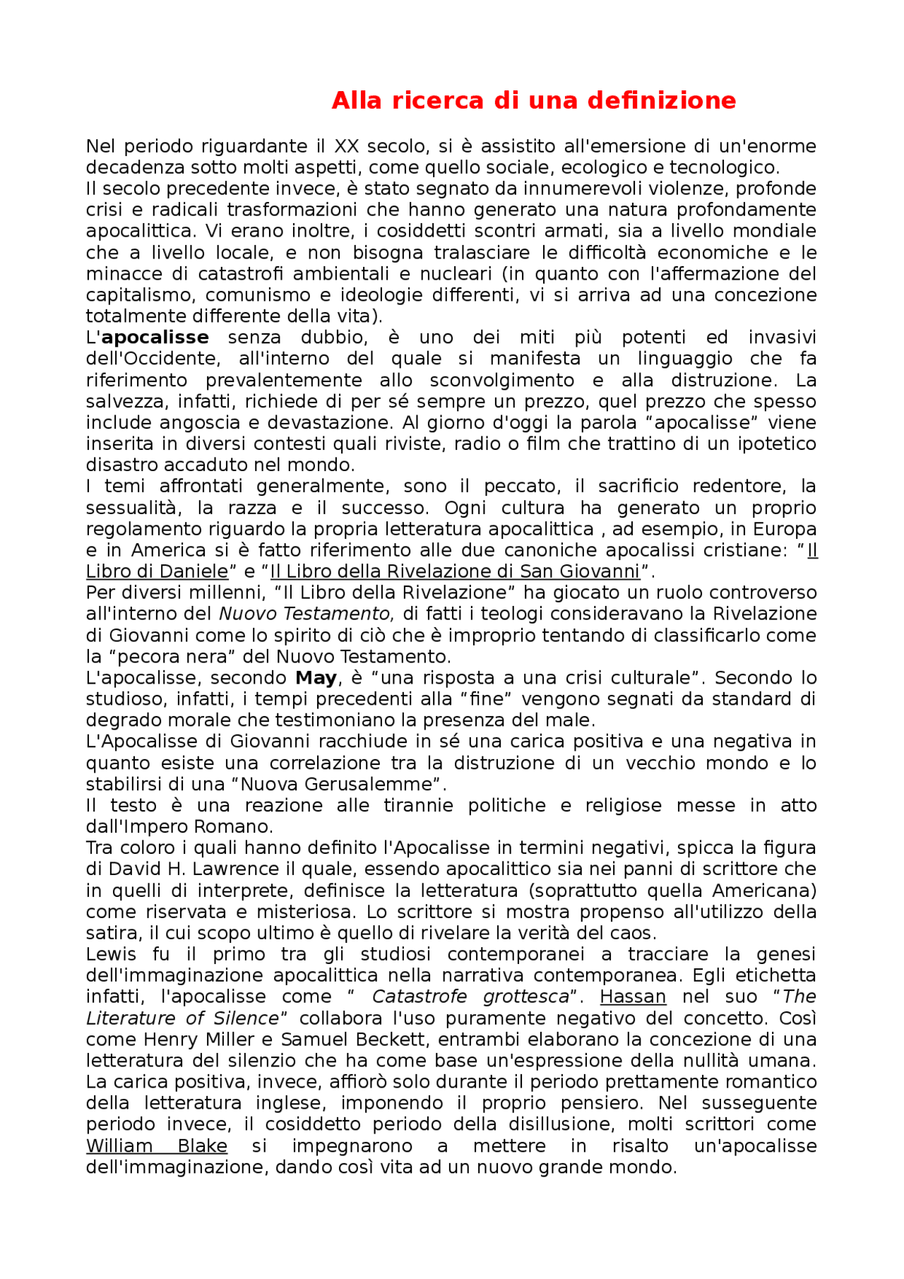 La Fine del Tempo Fabio La Mantia Docsity