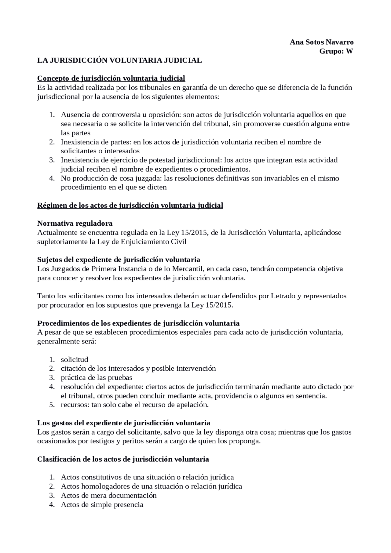 Tema 3 Jurisdiccion Voluntaria Docsity