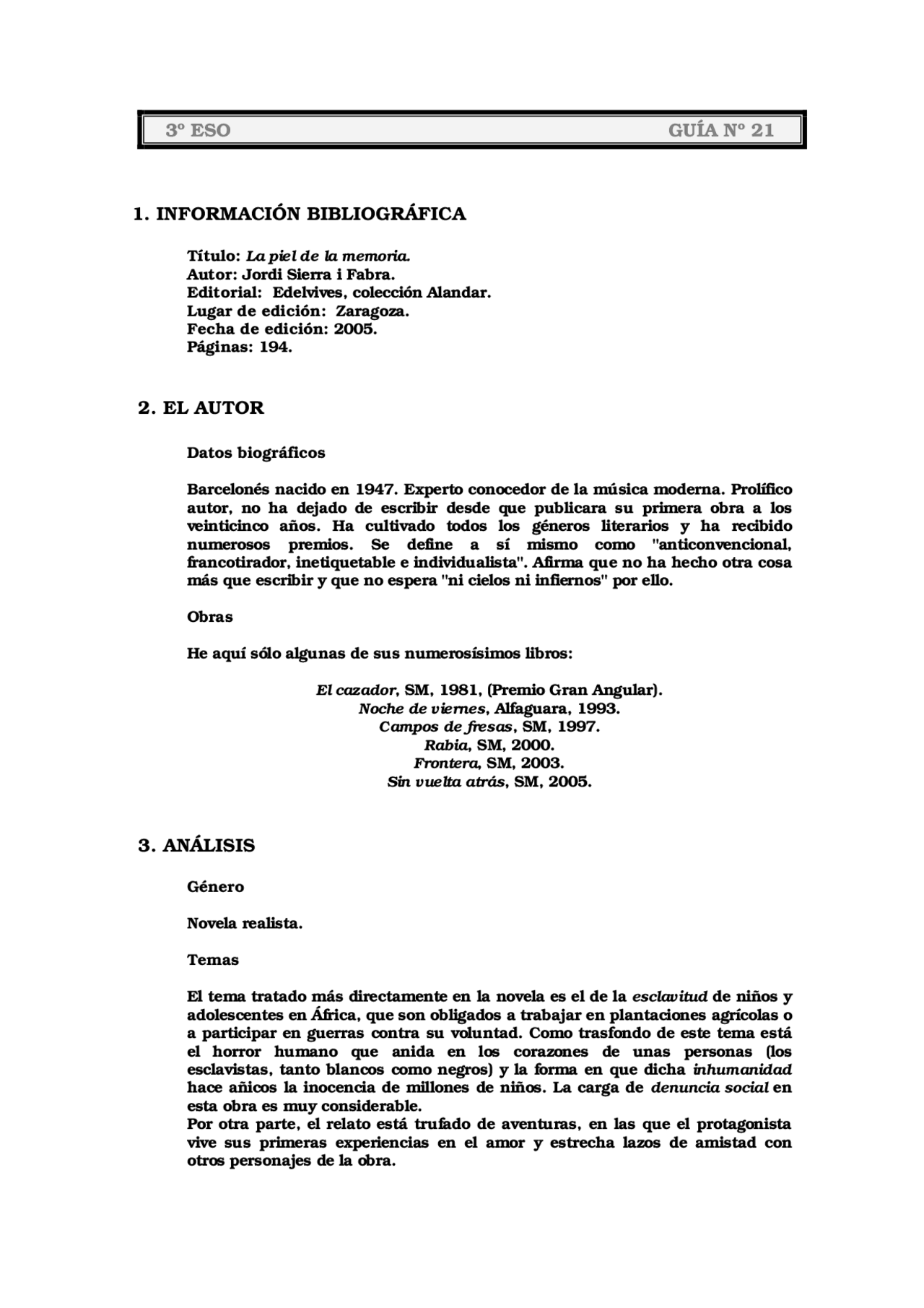 La Piel De La Memoria Docsity