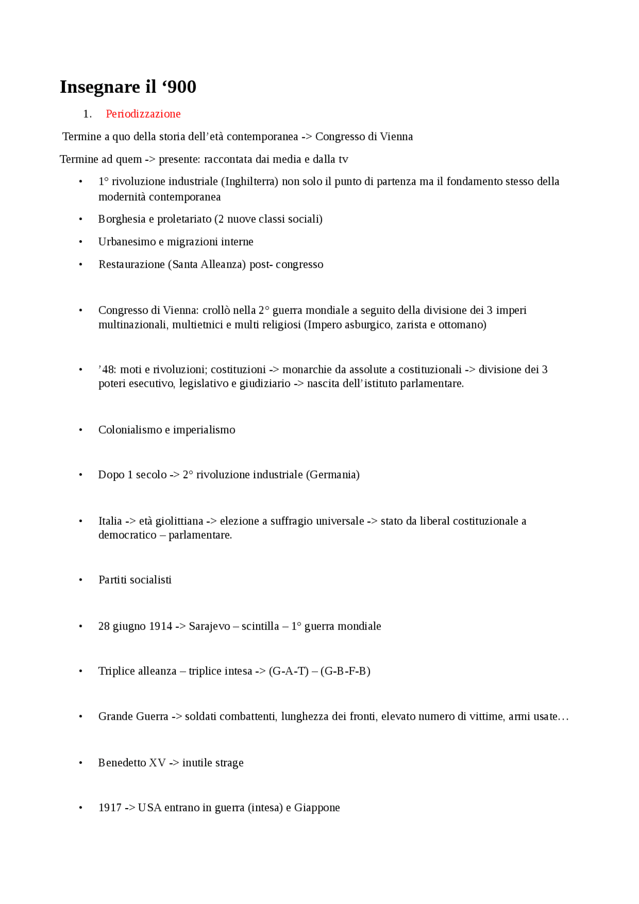 cosi e definito il 900