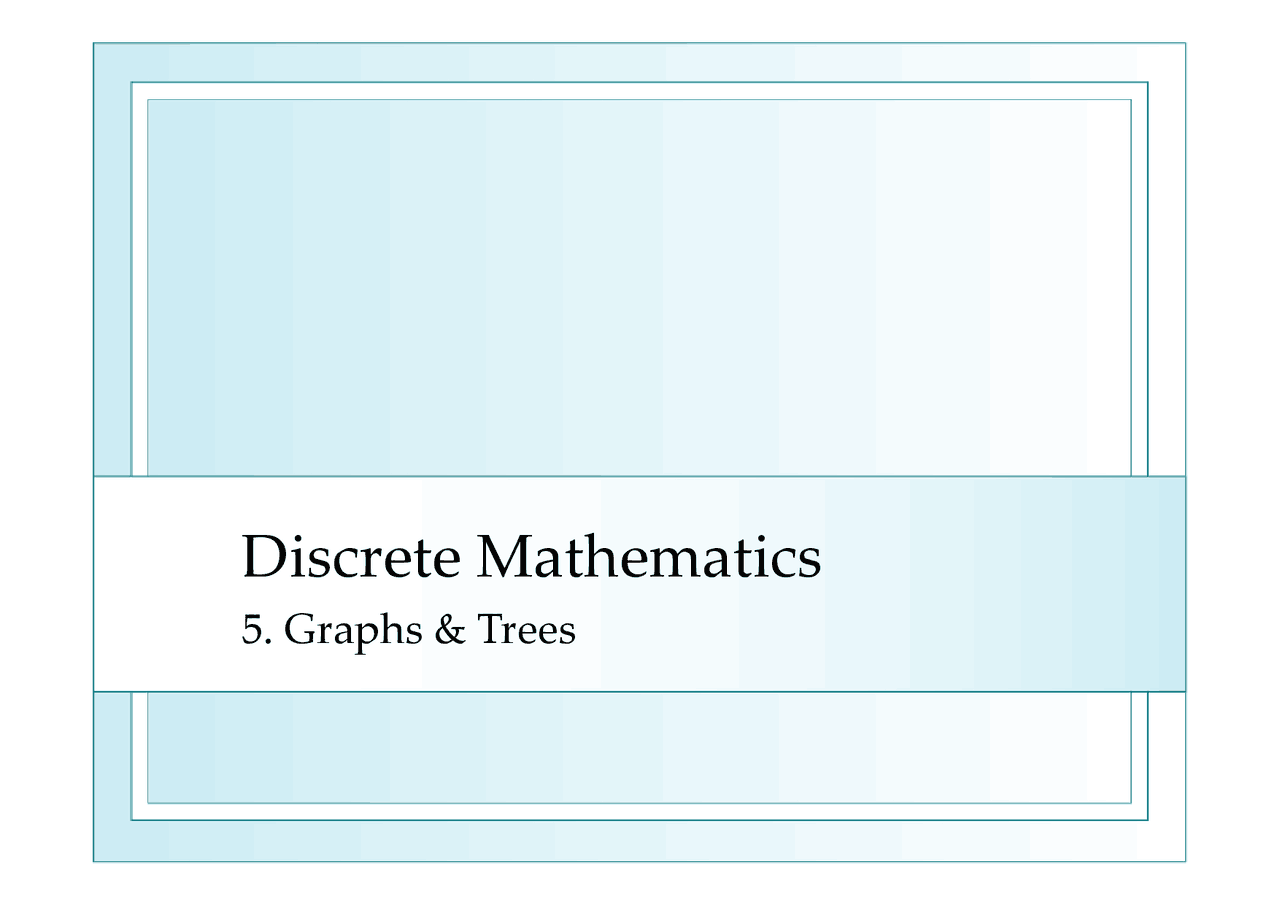 Discrete Mathematics | Lecture notes Mathematics | Docsity