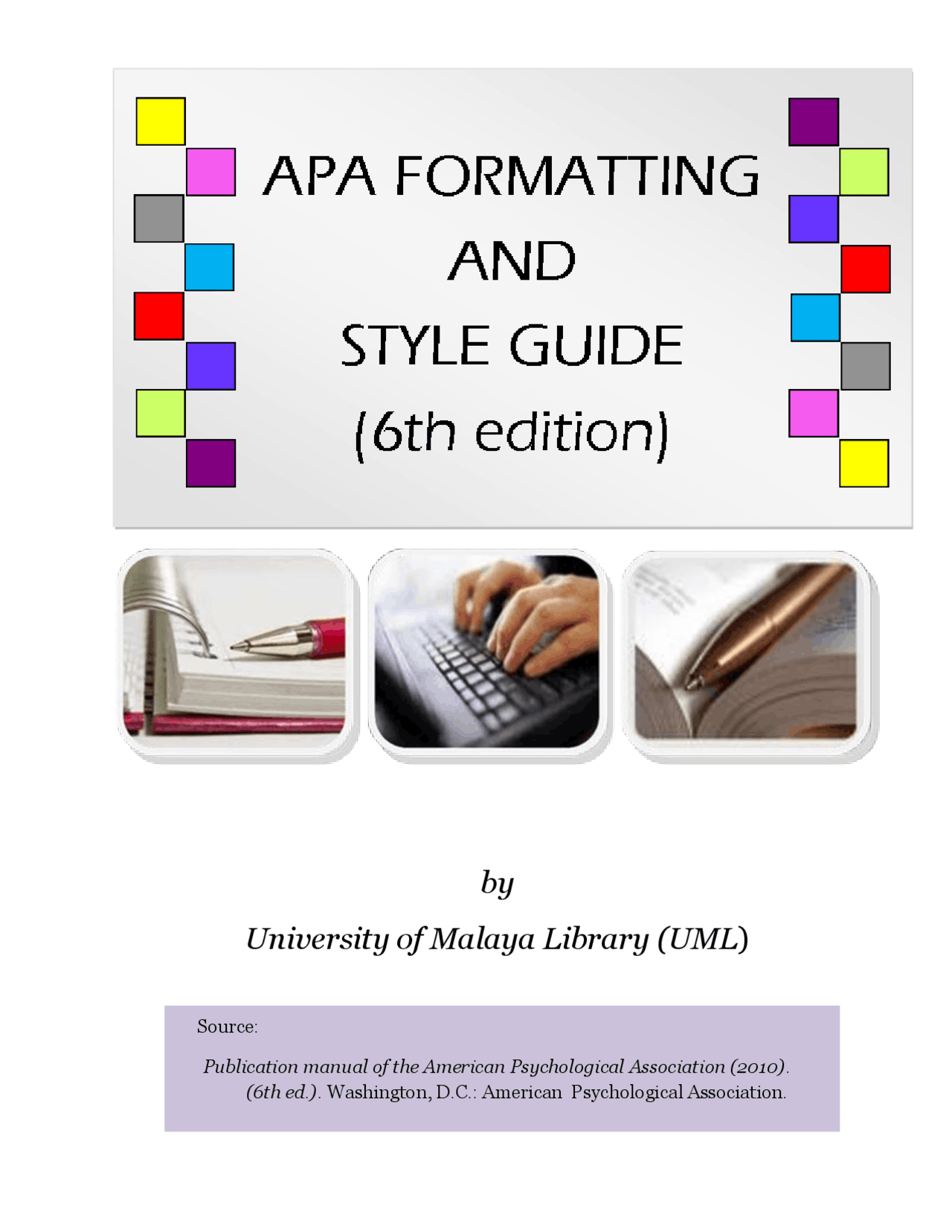APA FORMATTING AND STYLE GUIDE - Docsity