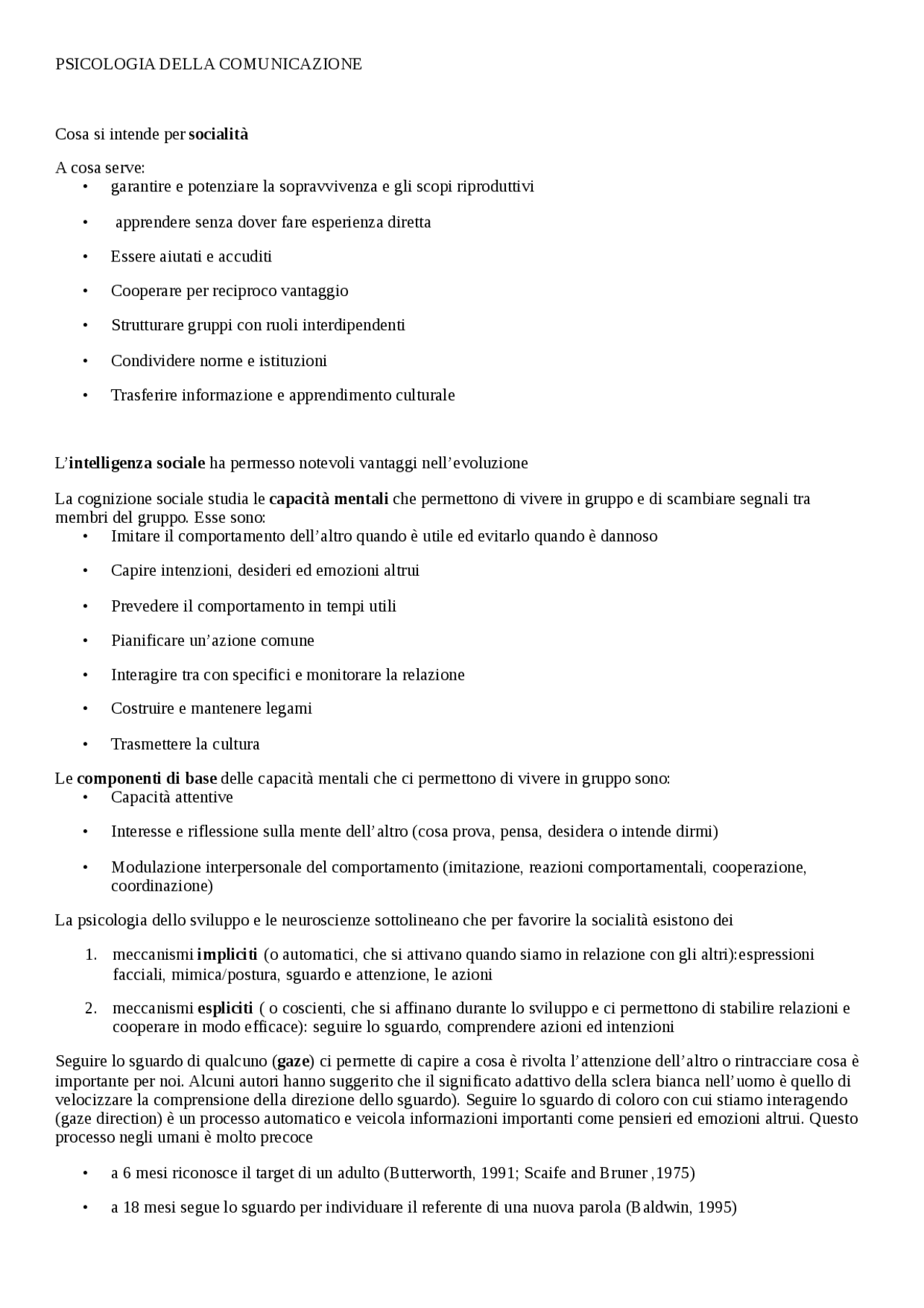 Psicologia della comunicazione - Docsity