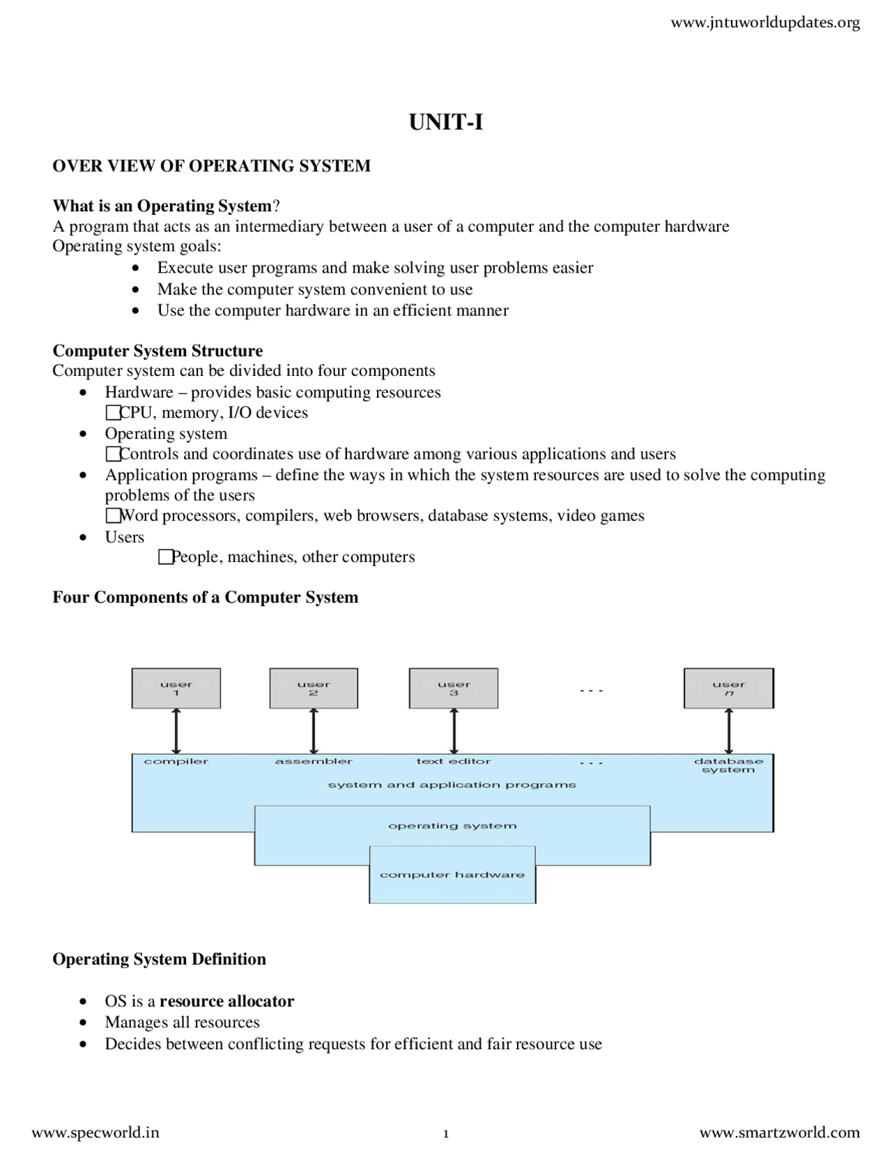 Operating System notes - Docsity