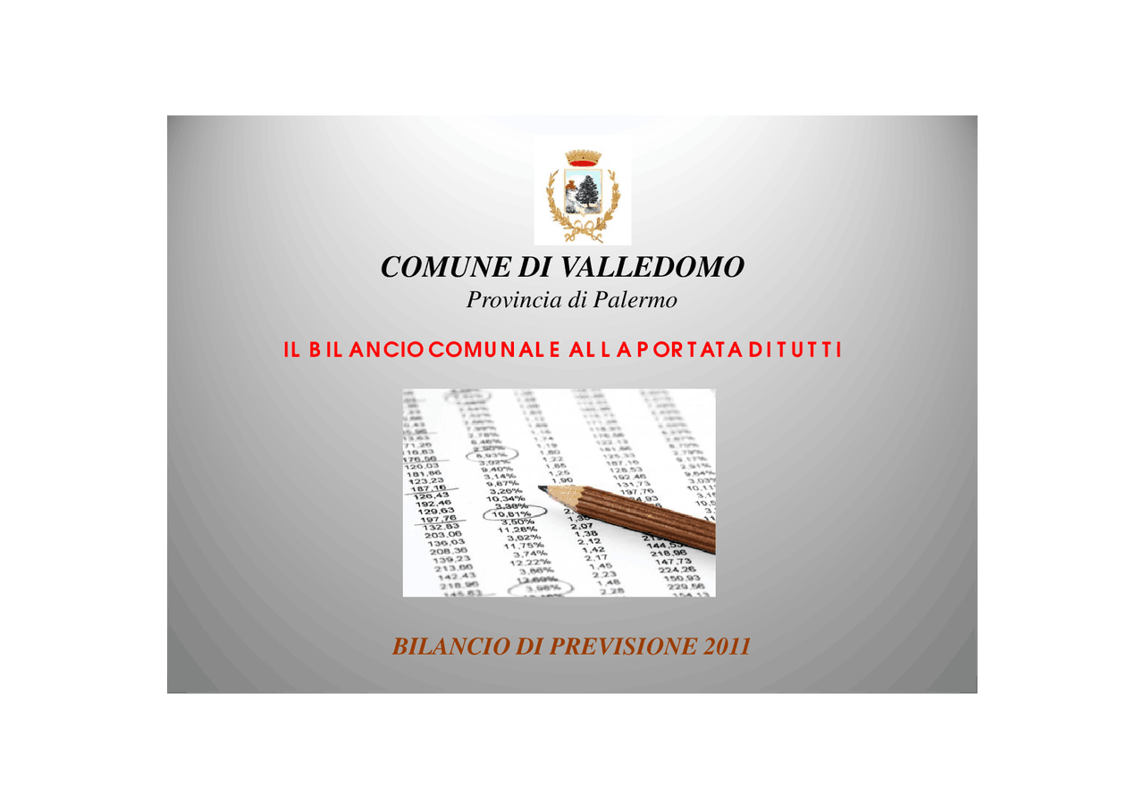 Bilancio enti locali | Appunti di Diritto Amministrativo | Docsity