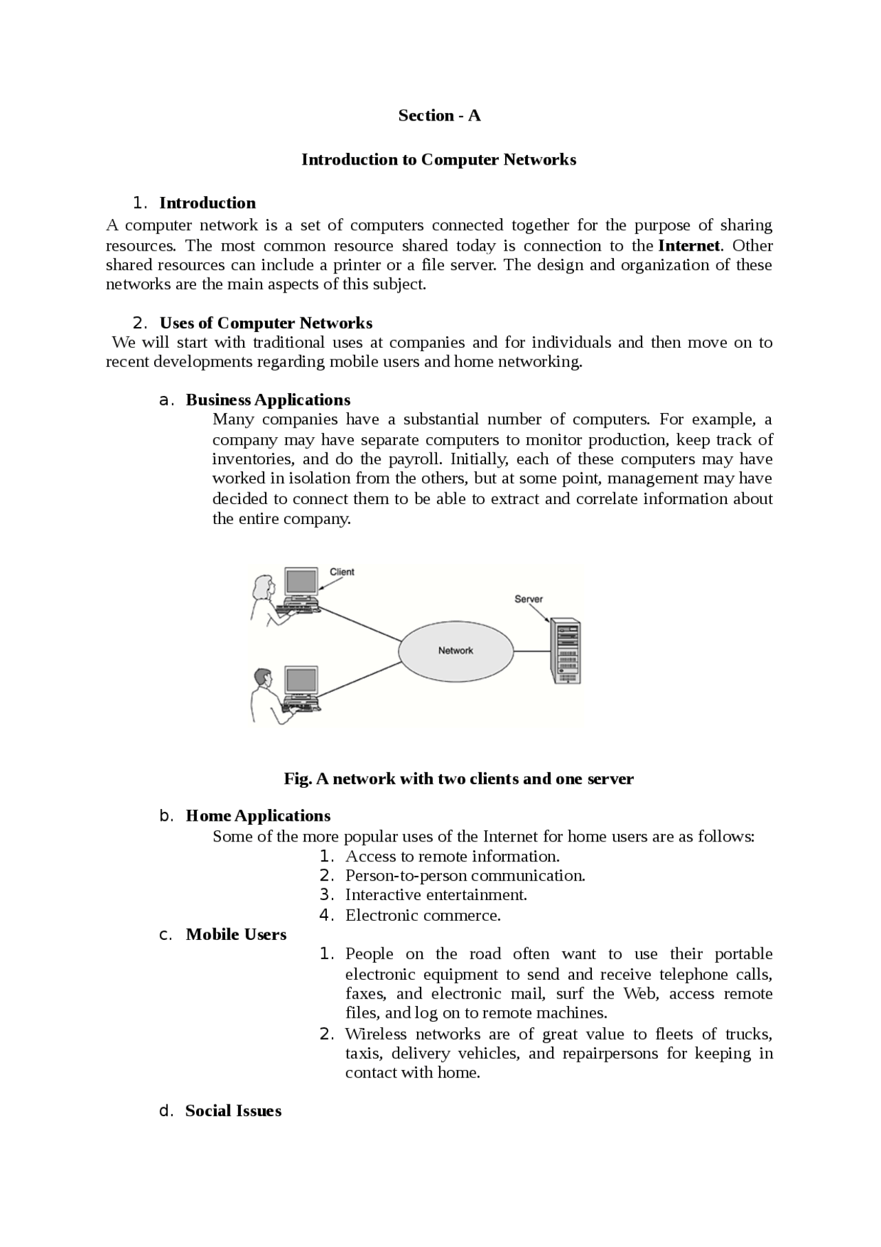 Notes of computer network - Docsity
