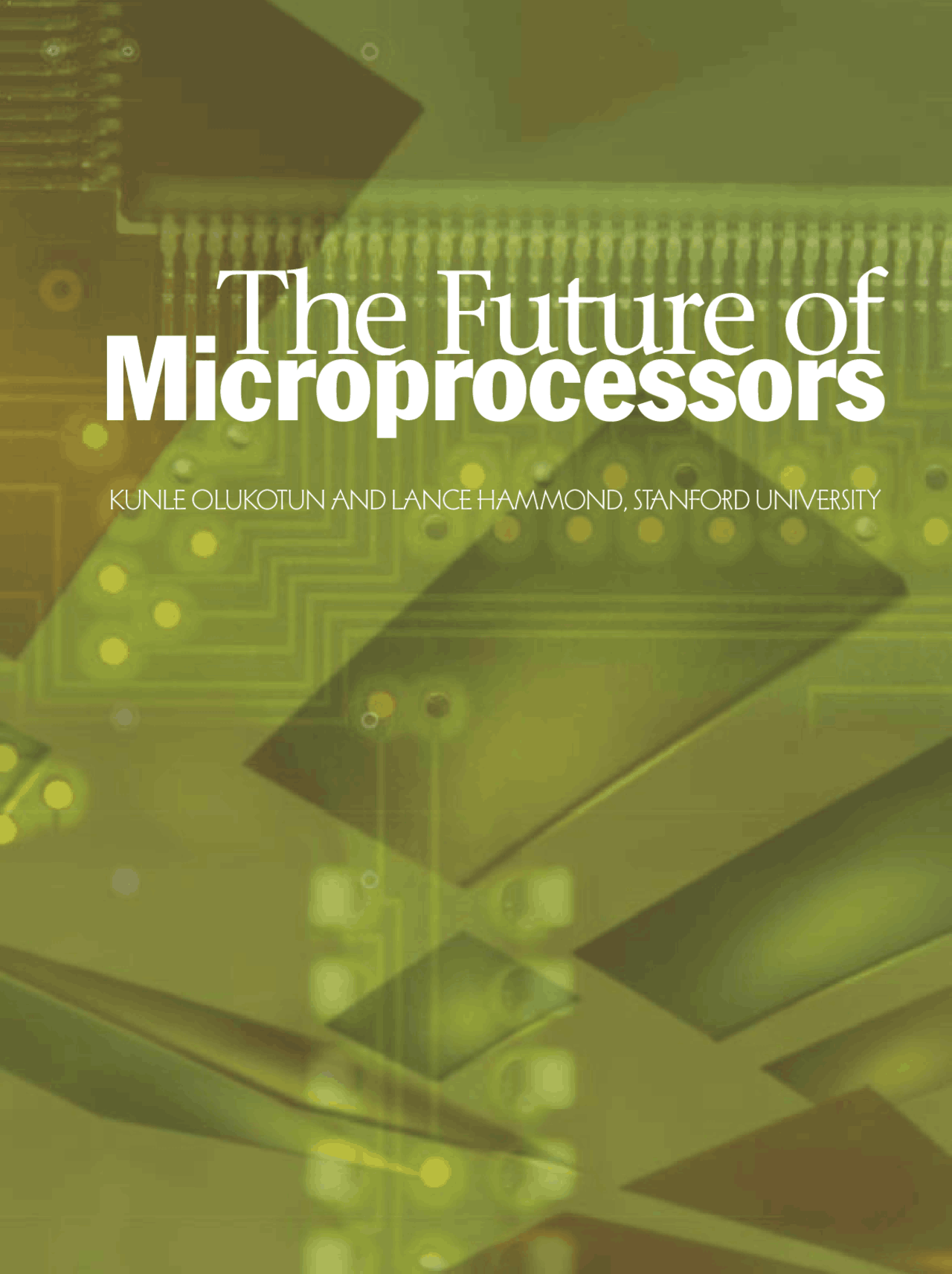 ACM Queue The Future Of Microprocessors - Docsity