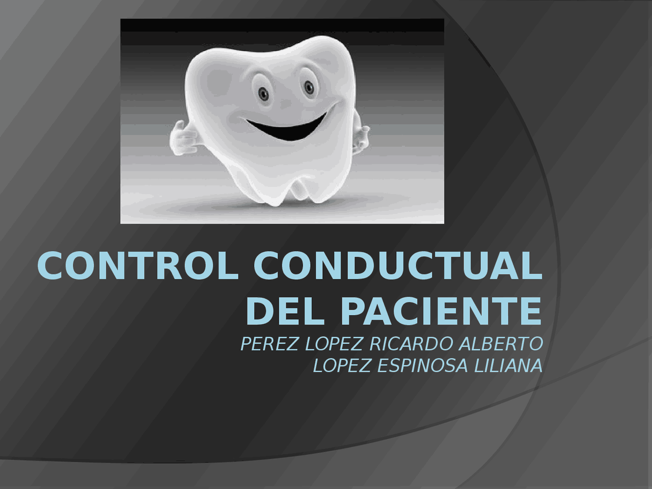 Control conductual del paciente - Docsity