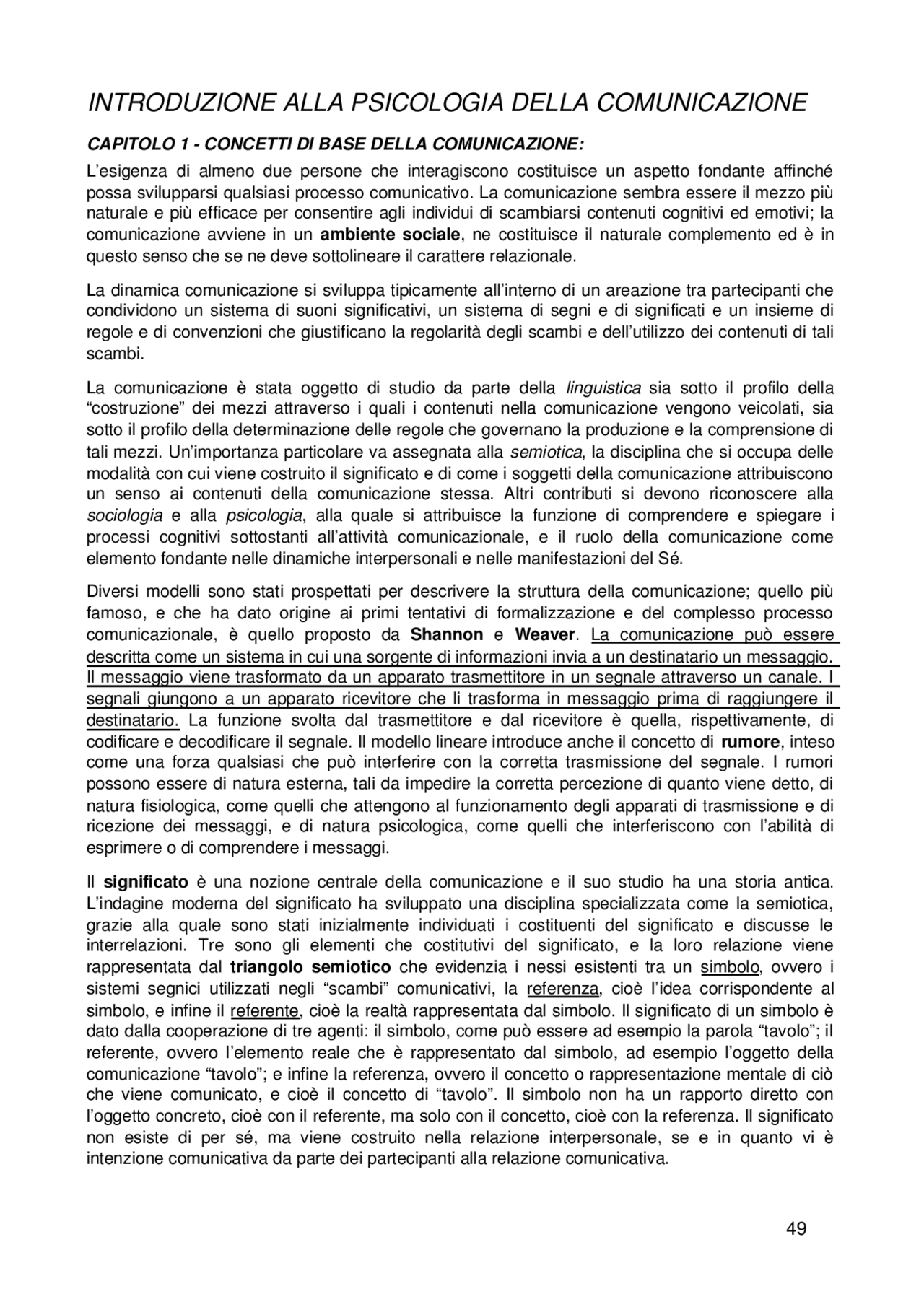 introduzione alla psicologia della comunicazione