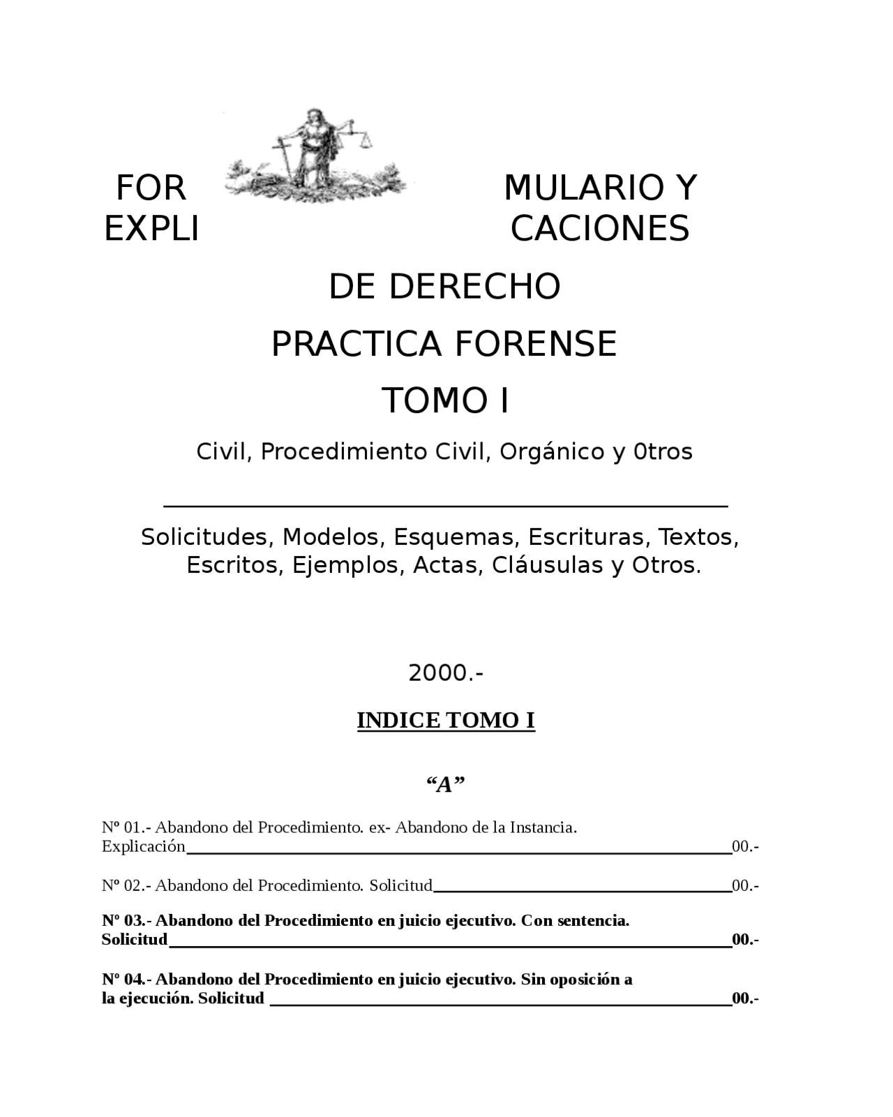 Practica Forense Formularios Y Explicaciones Docsity