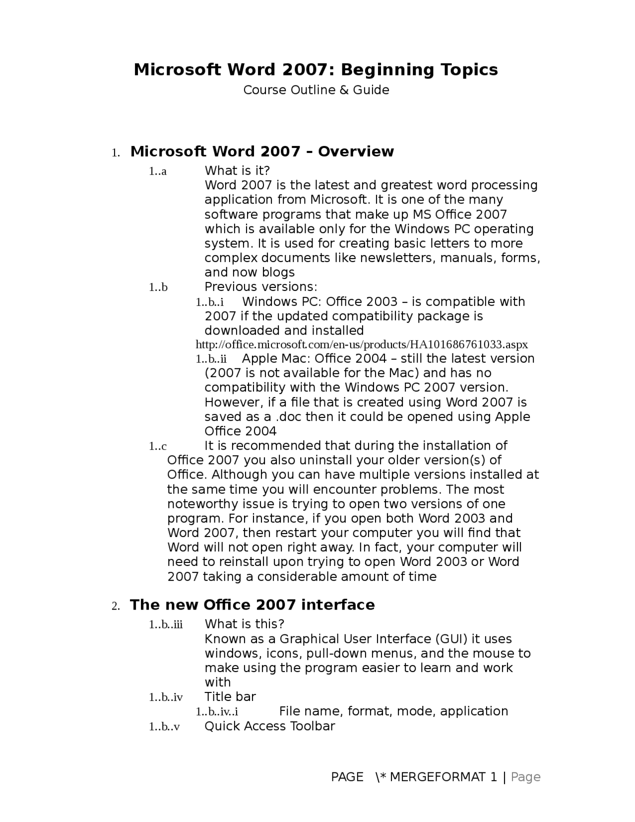 Ms office 7 educational documents - Docsity