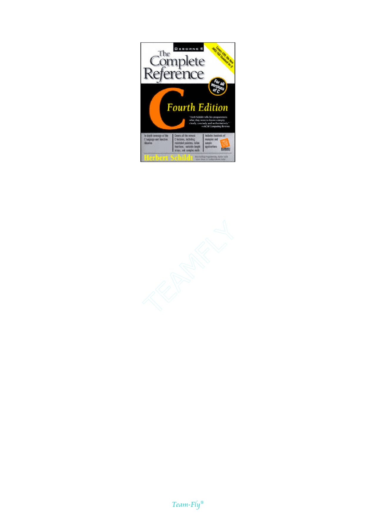 C-PROGRAM ..COMPLETE REFERENCE 4TH EDITION OF HERBERT SCHLIDT - Docsity