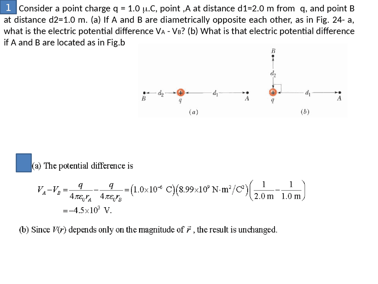 Electrical Field Picture Problem Electric field problems - Docsity
