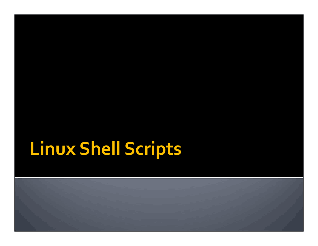 Operating System: Linux Shell Scripts - Docsity