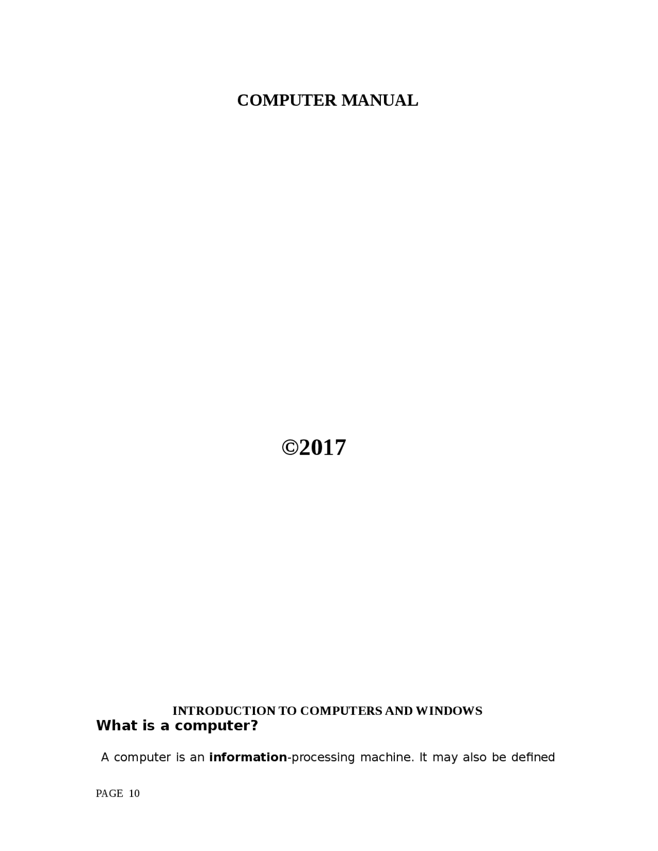 Computer science lecture notes for sudents and class notes - Docsity