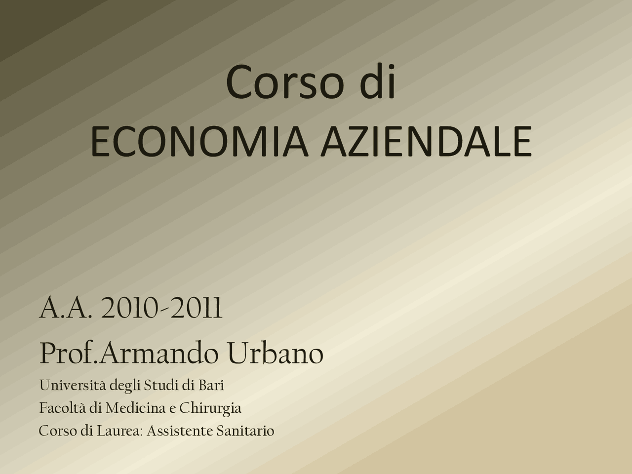 Piano Di Studi Economia E Management Unisa