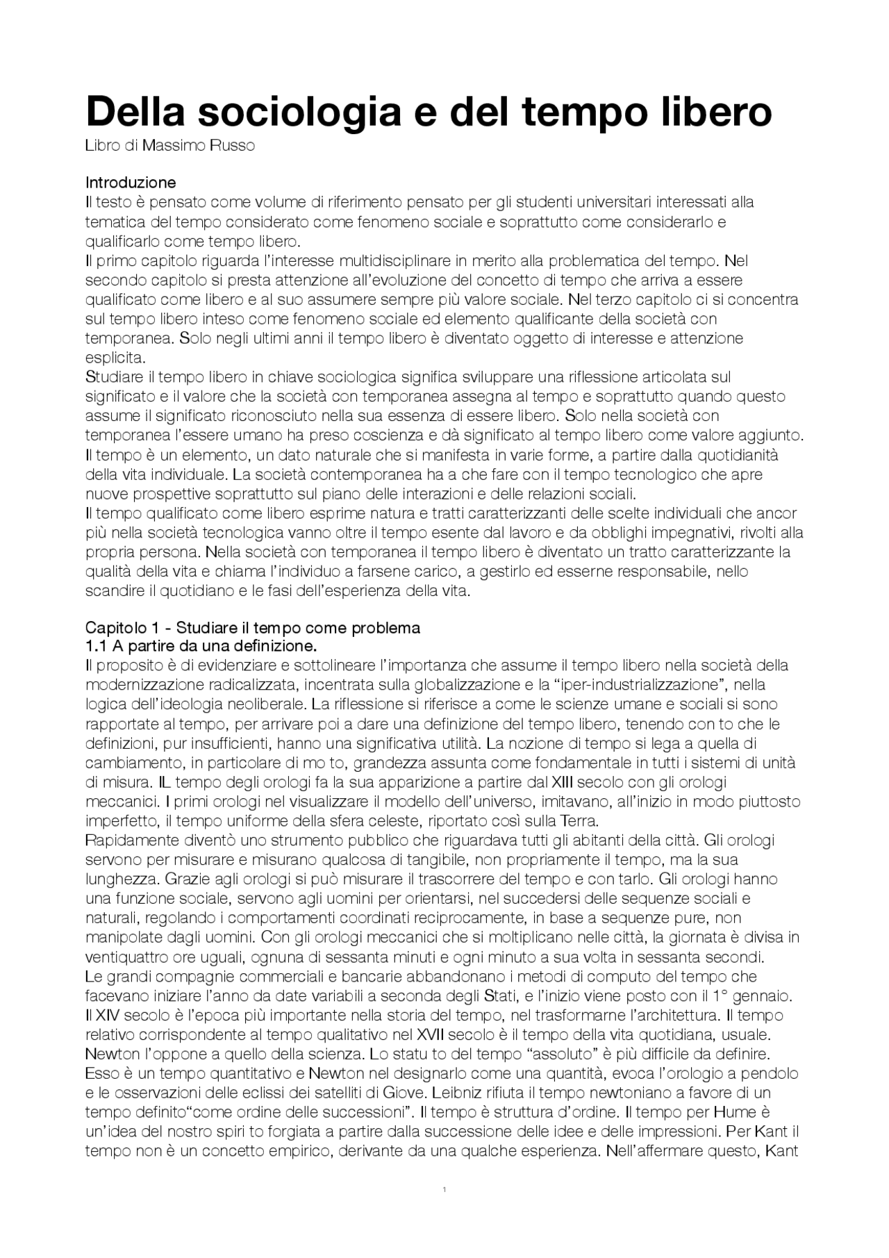 Riassunto Della sociologia e del tempo libero Docsity Riassunto Della sociologia e del tempo libero Docsity