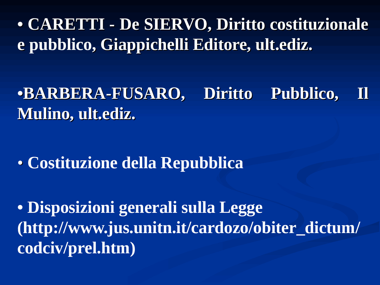 Corso di diritto pubblico - Docsity