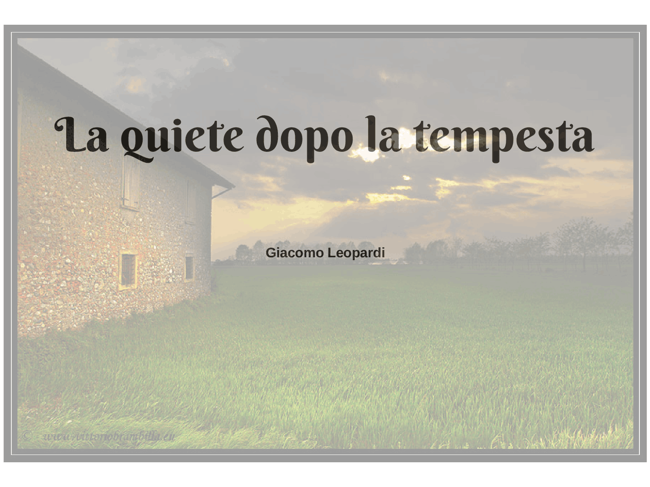 La Quiete Dopo La Tempesta Pdf La quiete dopo la tempesta - Docsity