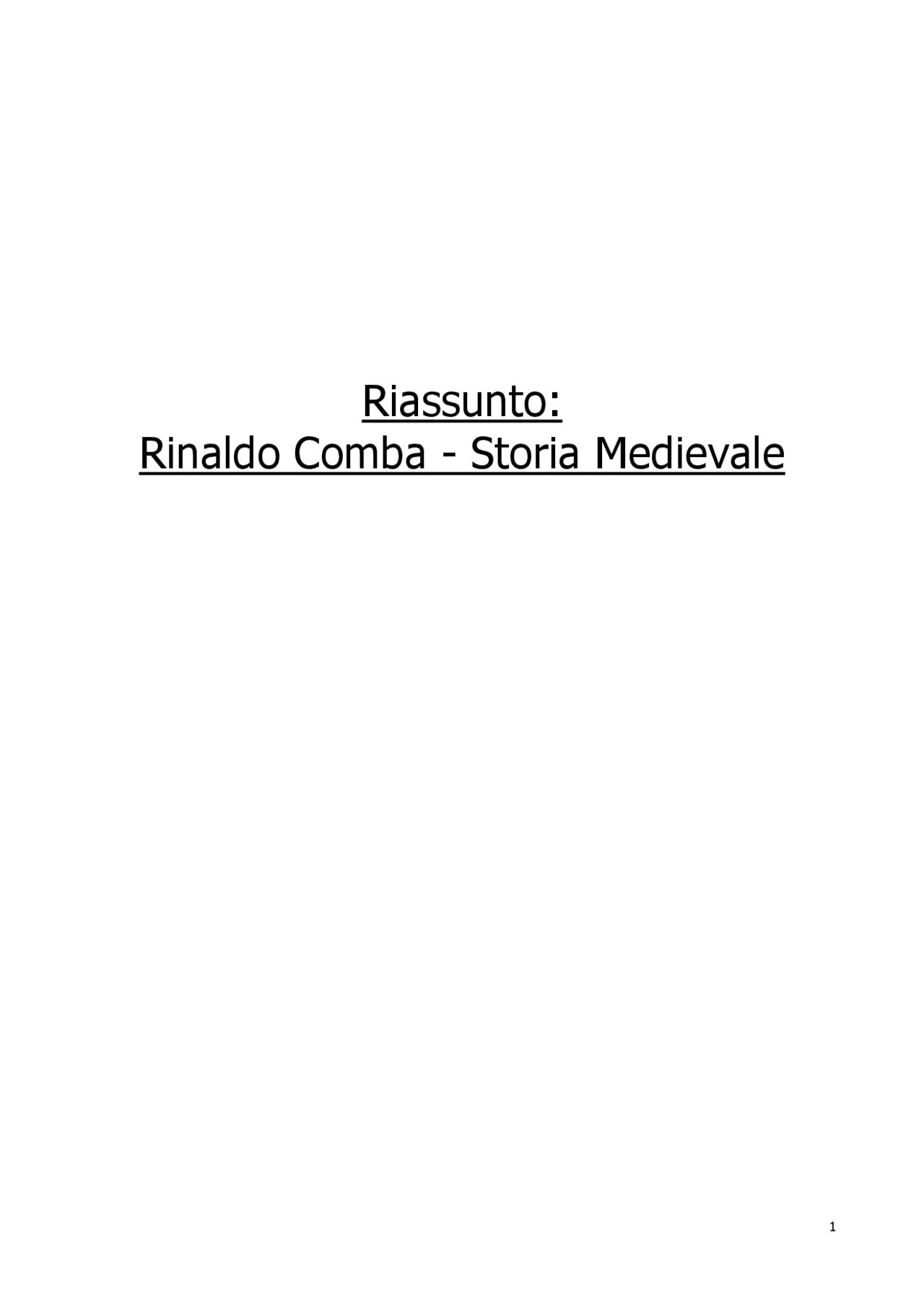 Riassunto