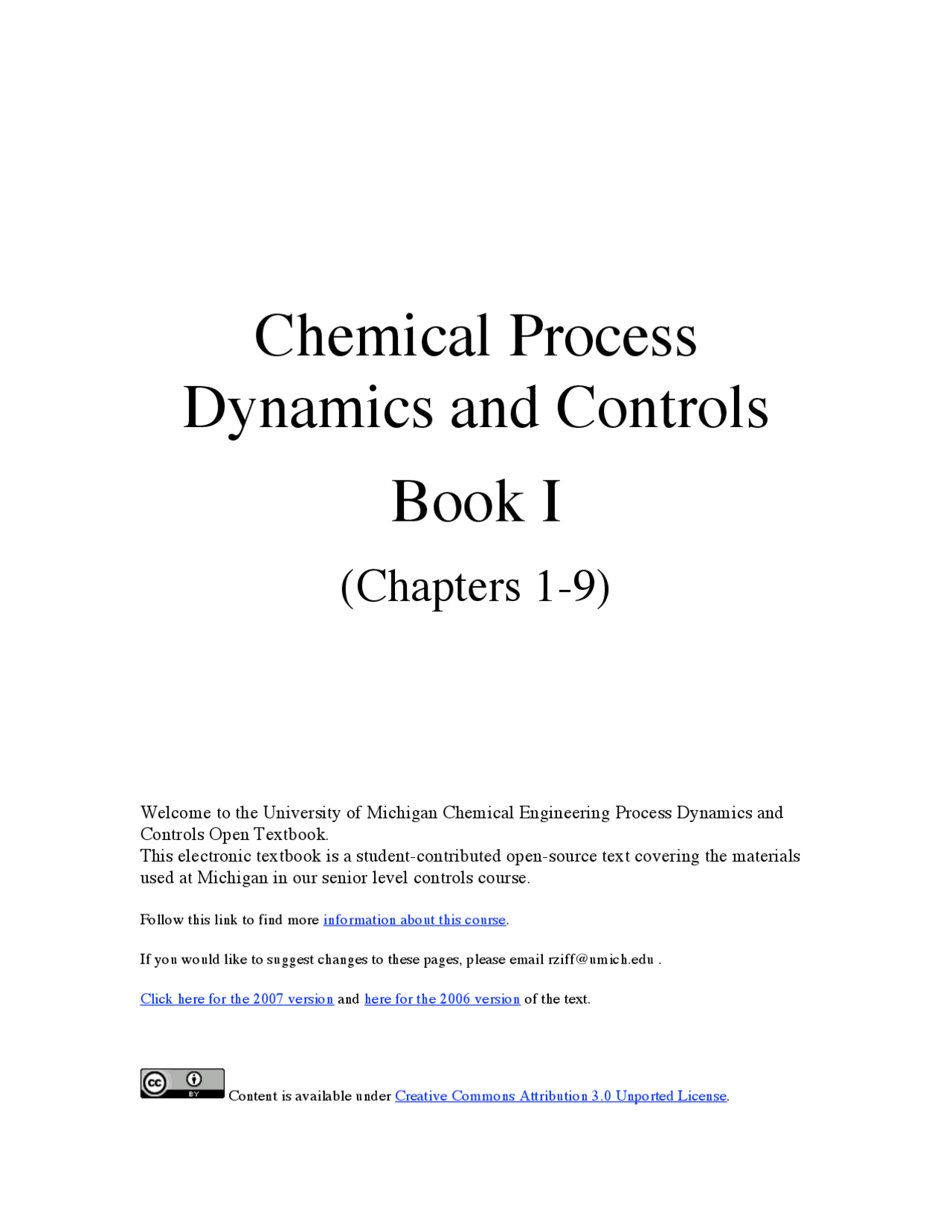 Chemical process dynamics and control - Docsity