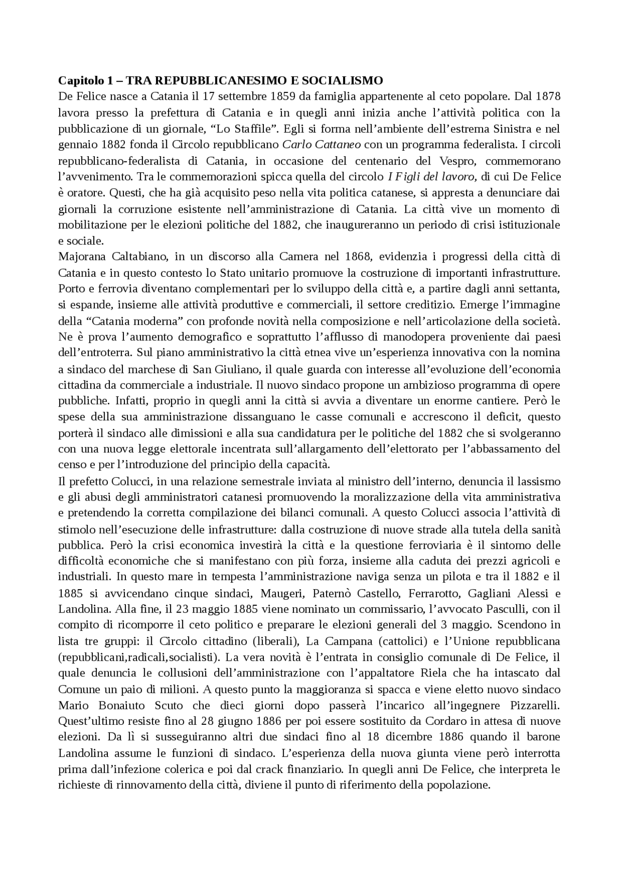 passaggio giuseppe de felice giuffrida