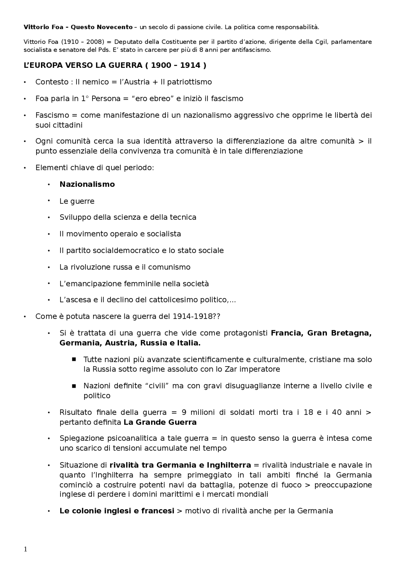 Questo Novecento Un Secolo Di Passione Civile La Politica Come Responsabilit Pdf