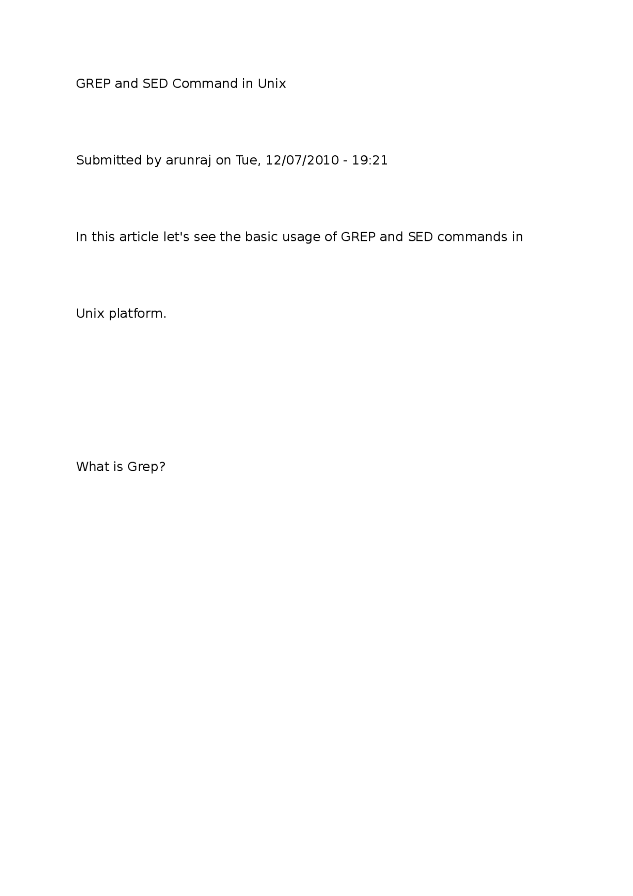 Linux command grep to search find and filter files in linux - Docsity