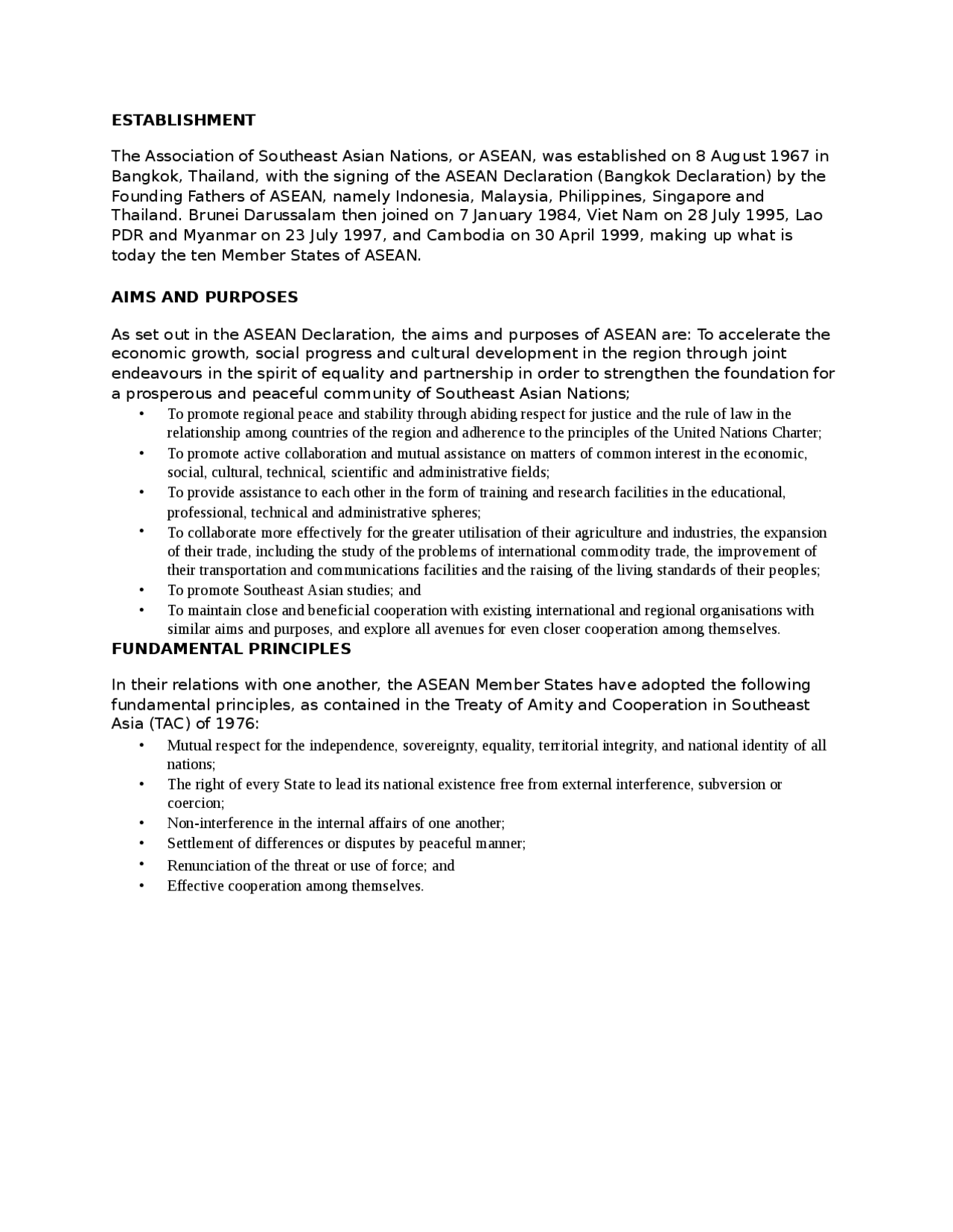 Export and import of ASEAN - Docsity