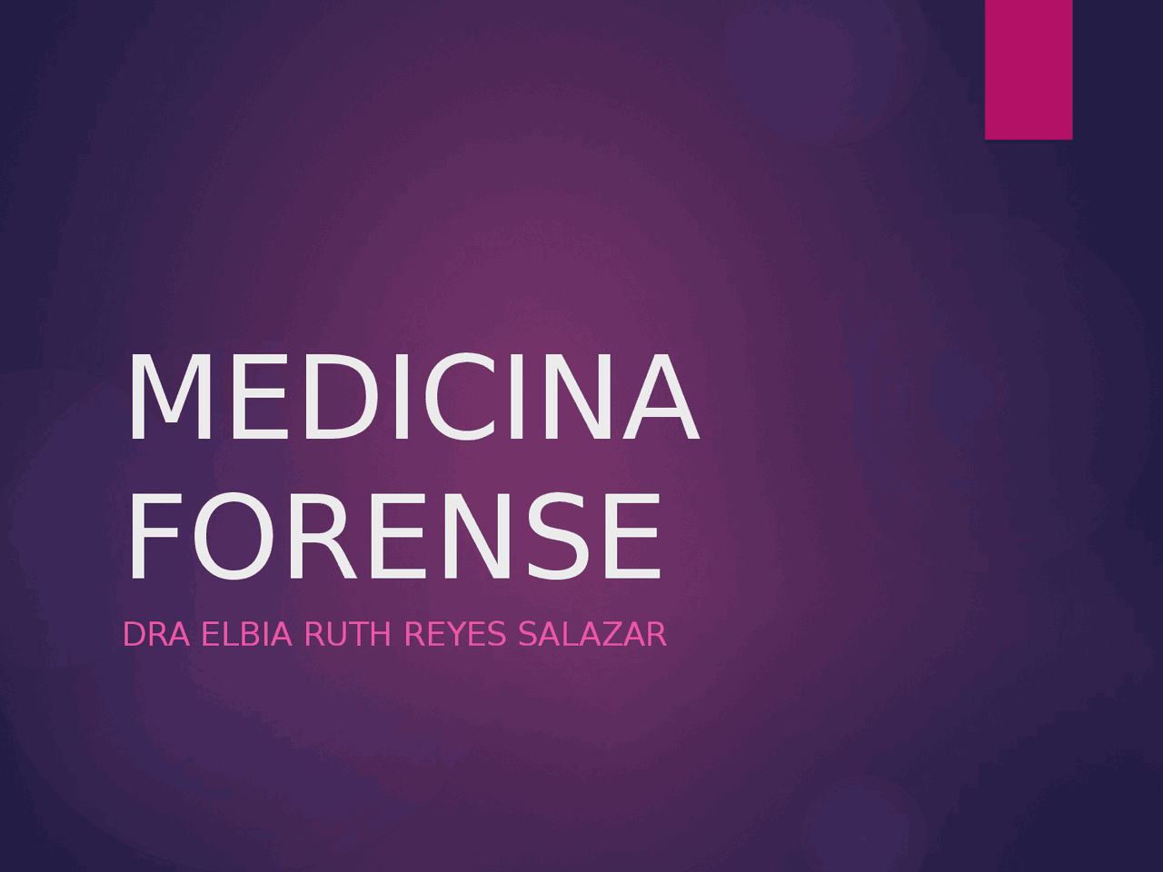 Medicina forense introducctoria - Docsity