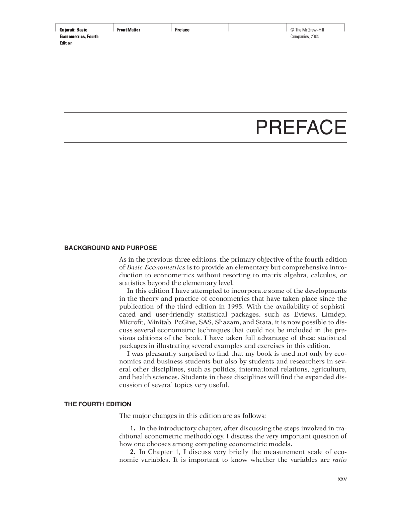 Basic Econometrics For University Docsity