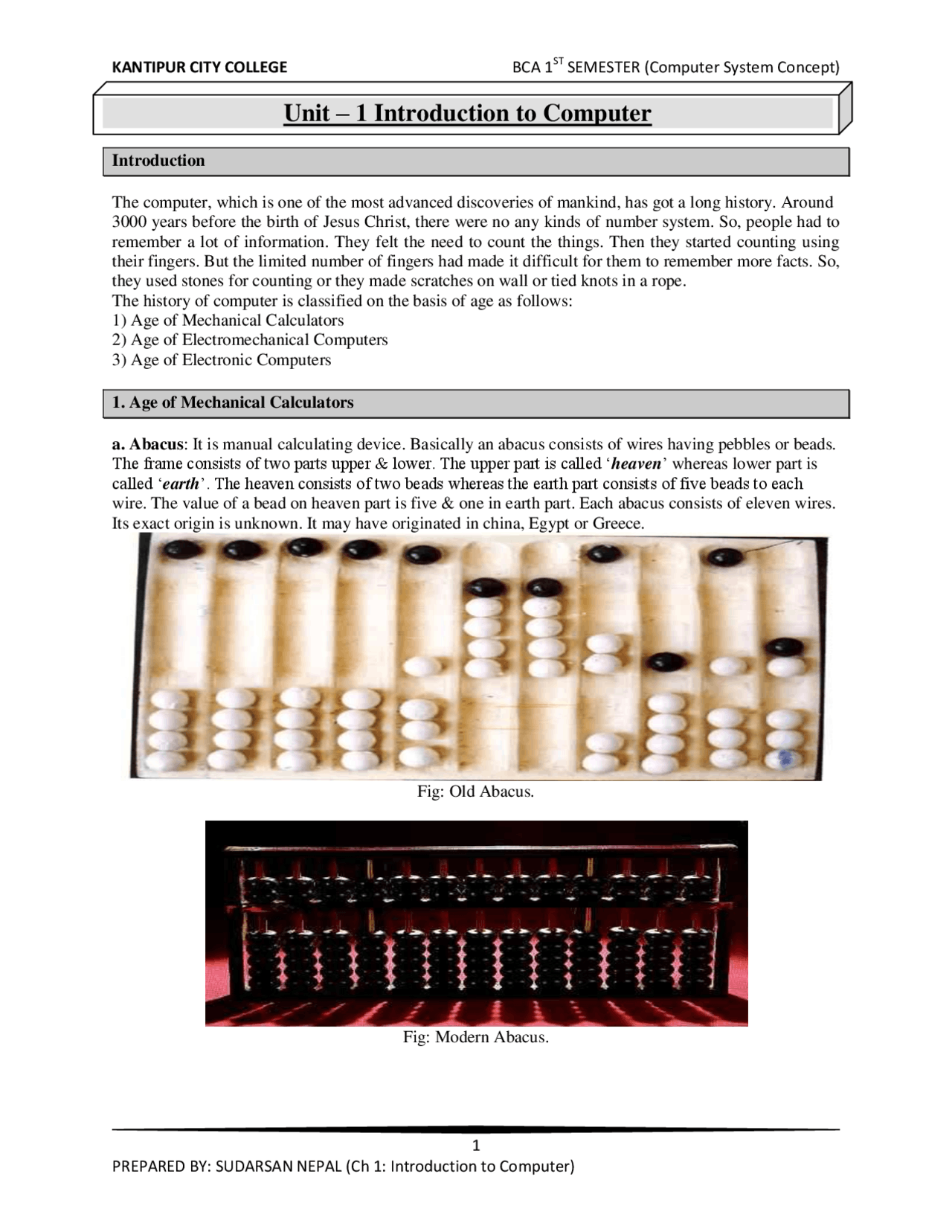 Introduction to Computer - Docsity
