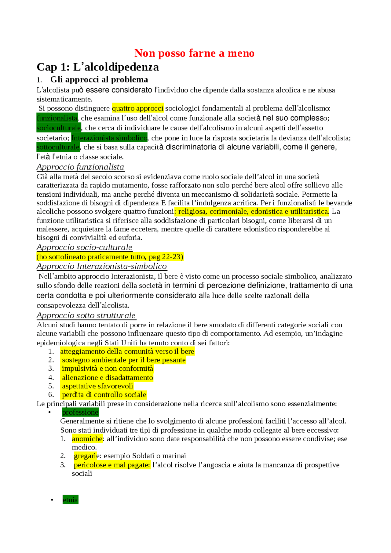 Non posso farne a meno Cattarinussi Docsity Non posso farne a meno Cattarinussi Docsity