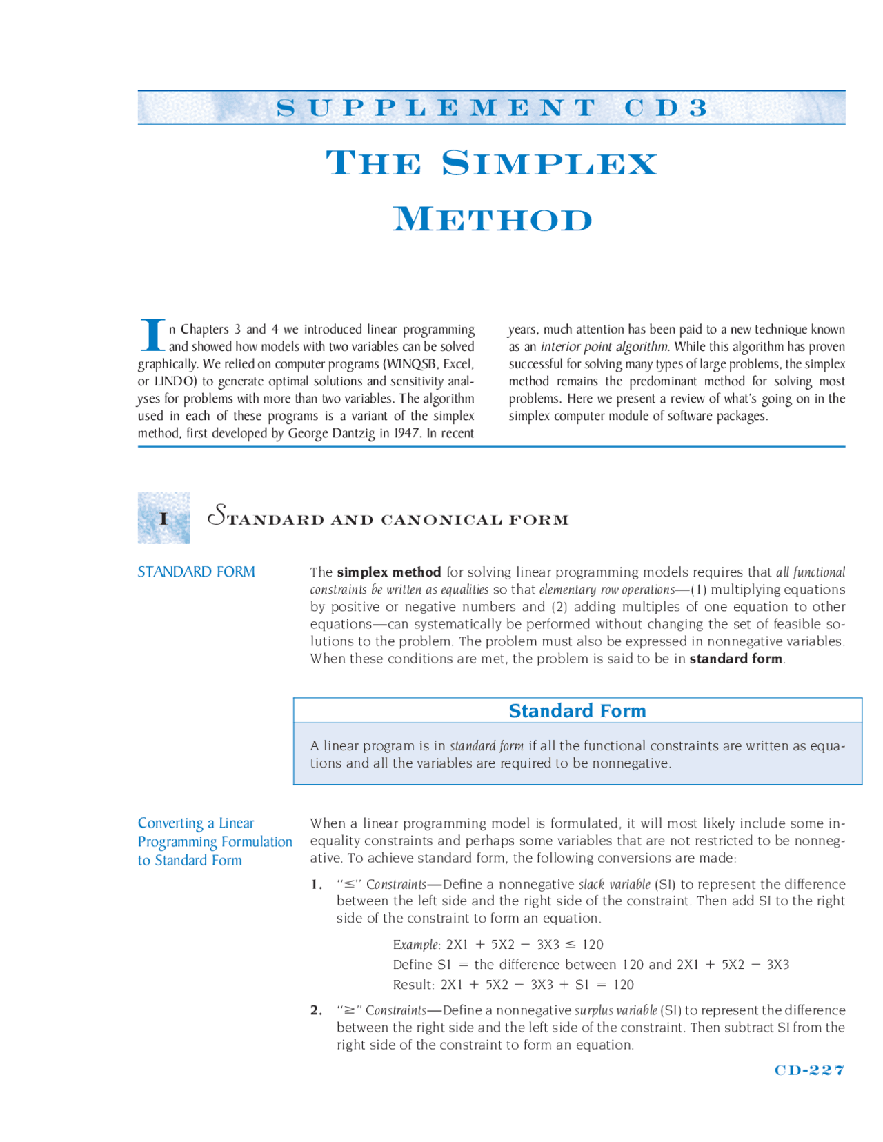 Simplex method STEPS WISE - Docsity
