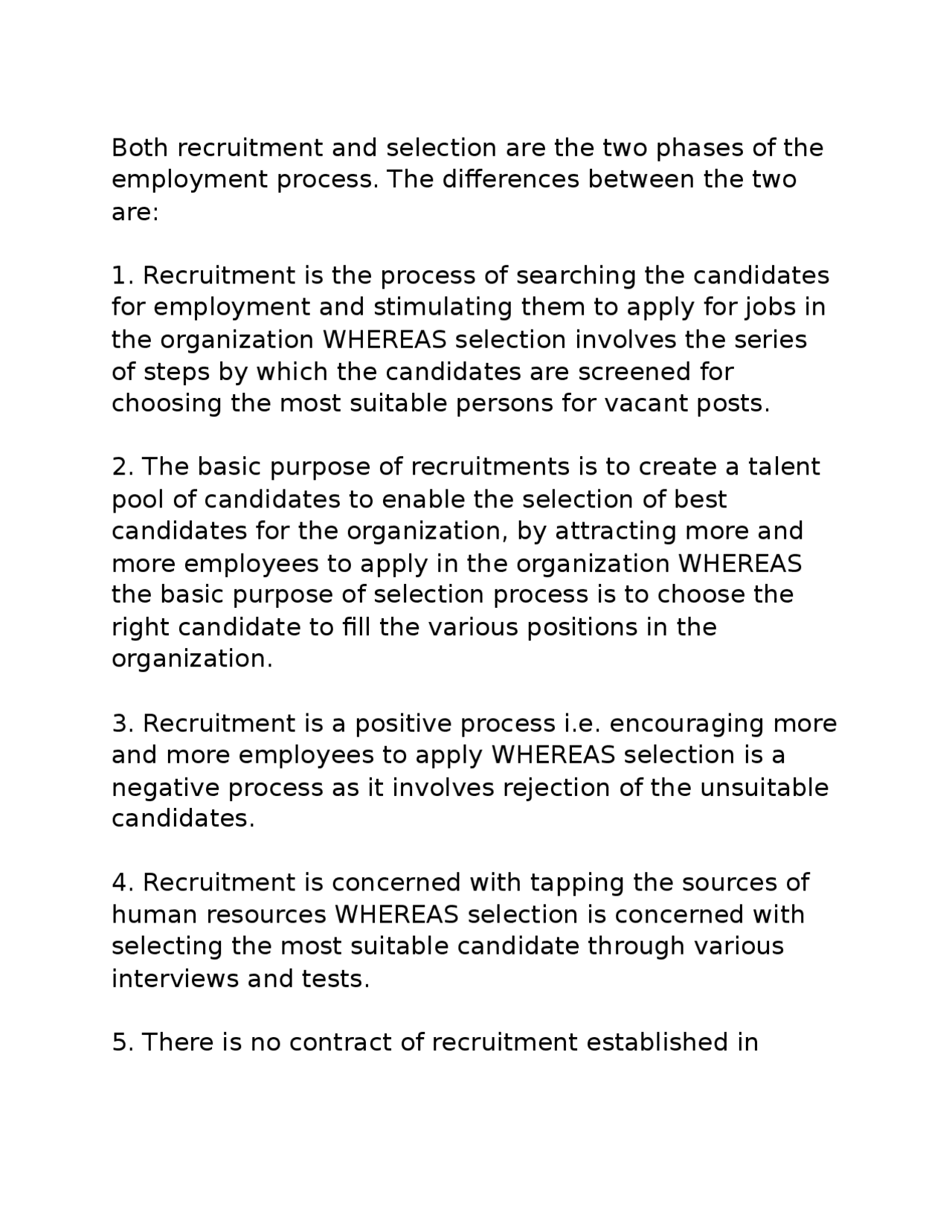 Recruitment is the process deadlock | Lecture notes Mathematics 