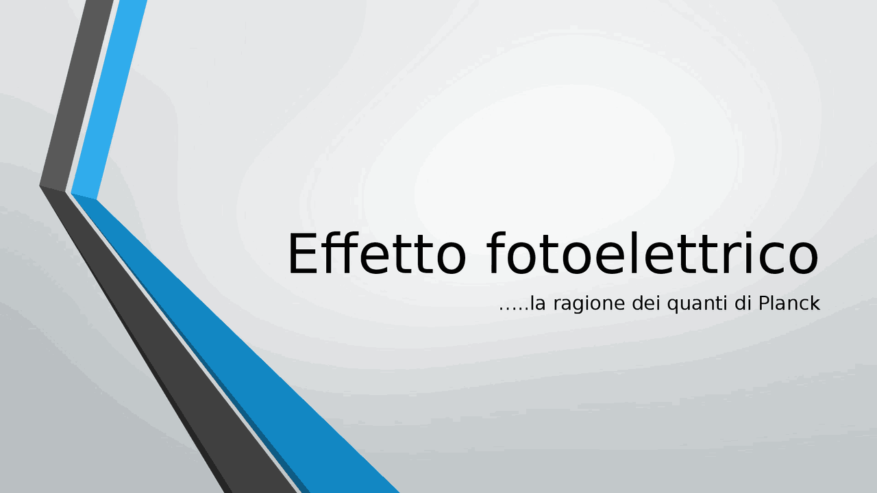 Effetto fotoelettrico Docsity
