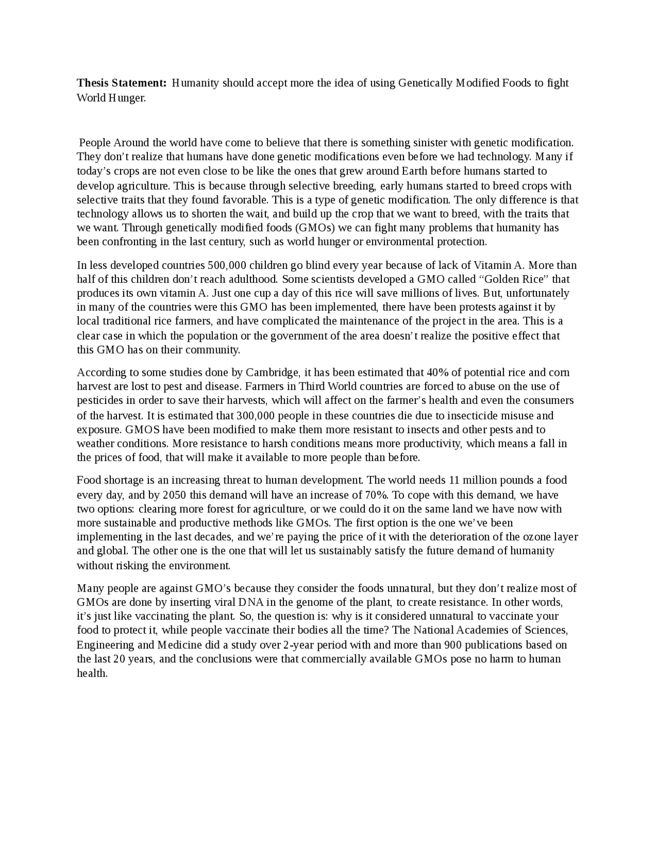 GMO Argumentative Essay Examples - Free Persuasive Essays and Research Papers About GMO Foods argumentative essay about gmos