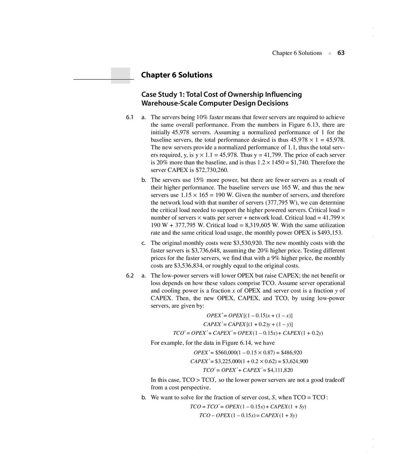 Advanced computer architecture 5th edition chapter 06 exercise - Docsity