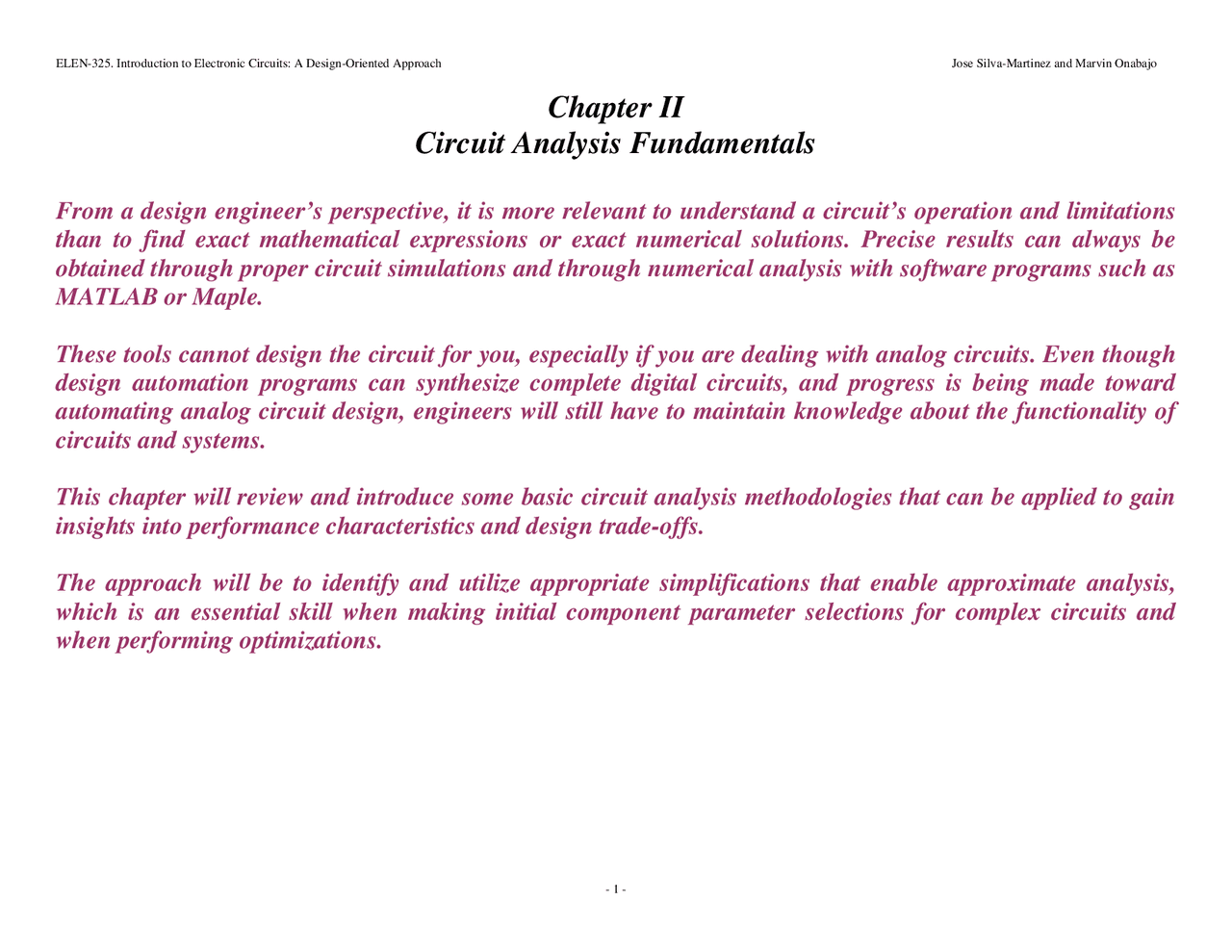 CIRCUIT ANALYSIS LECTURE visual data 2