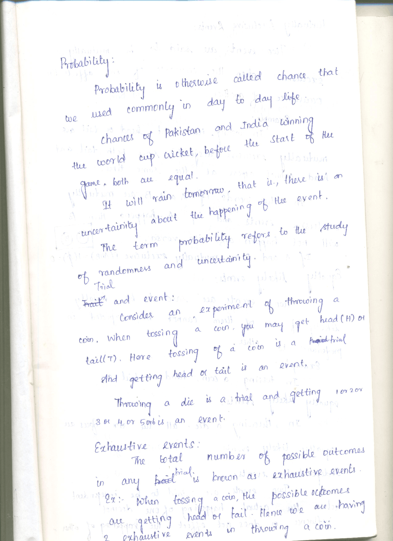 Lecture Document for examinations - Docsity