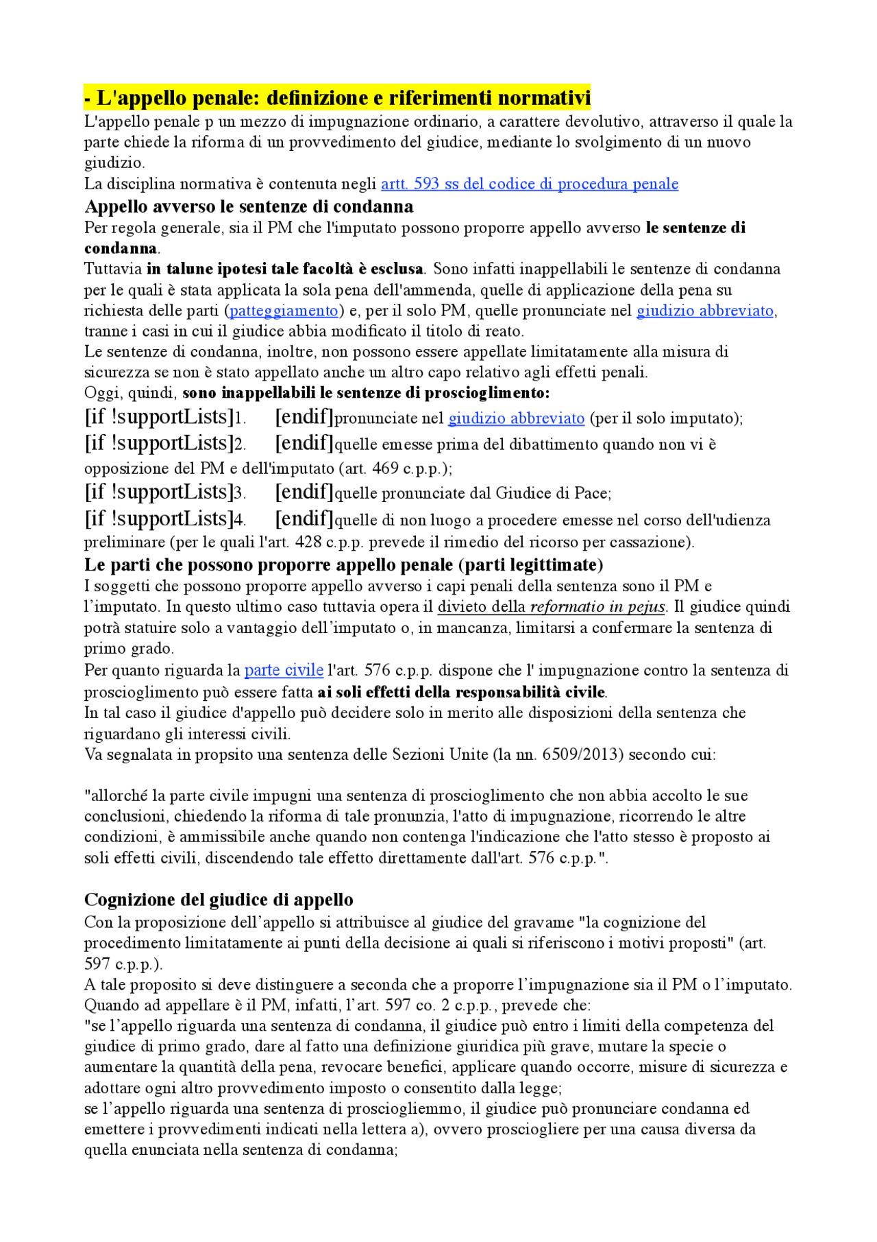 termine appello penale motivazione 90 giorni