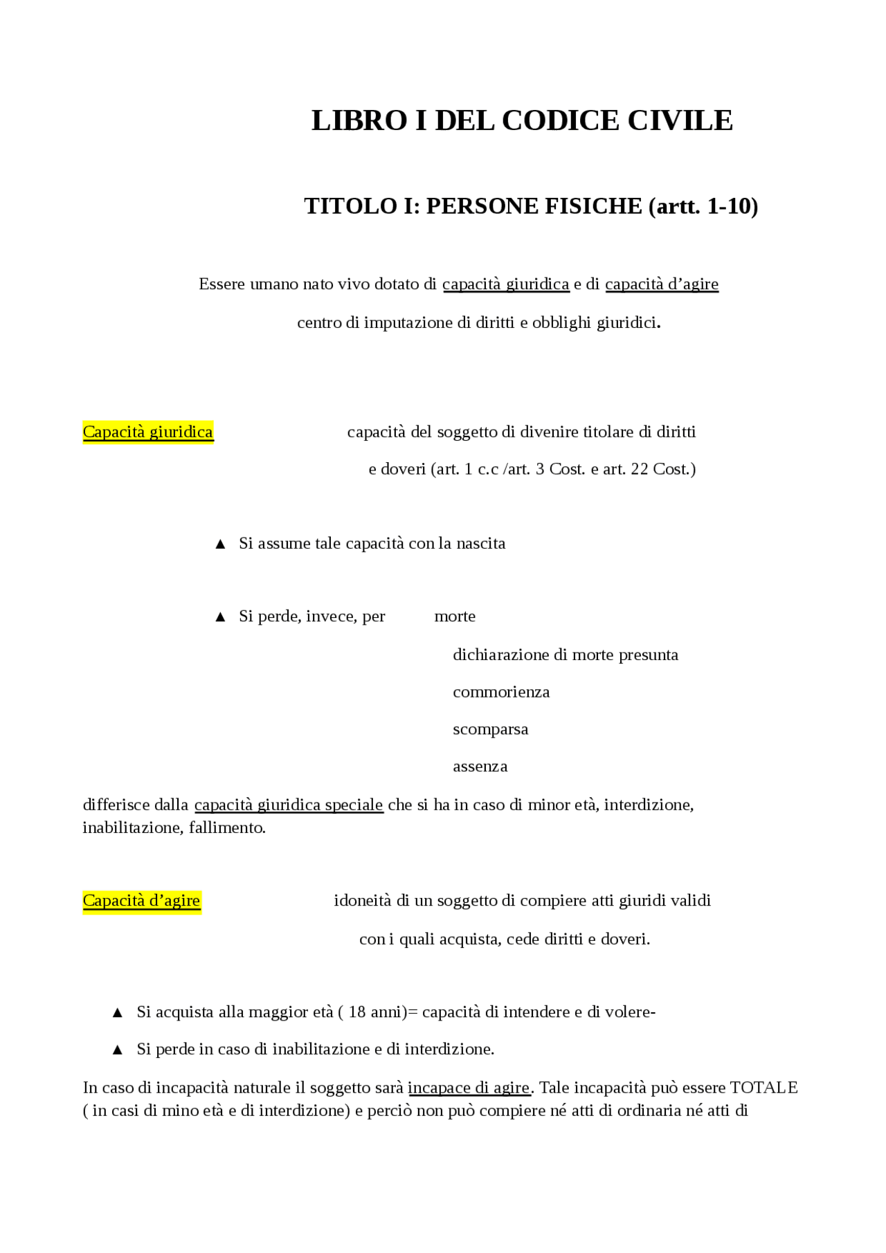 SCHEMA LIBRO PRIMO CODICE CIVILE Appunti di Diritto Civile Docsity SCHEMA LIBRO PRIMO CODICE CIVILE Appunti di Diritto Civile Docsity