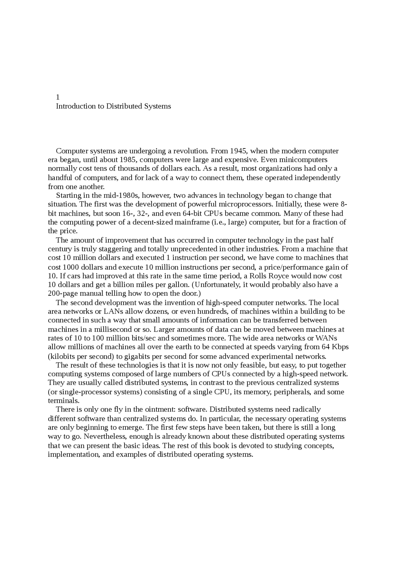 Notes for Distributed Operating system | Study notes Operating Systems ...