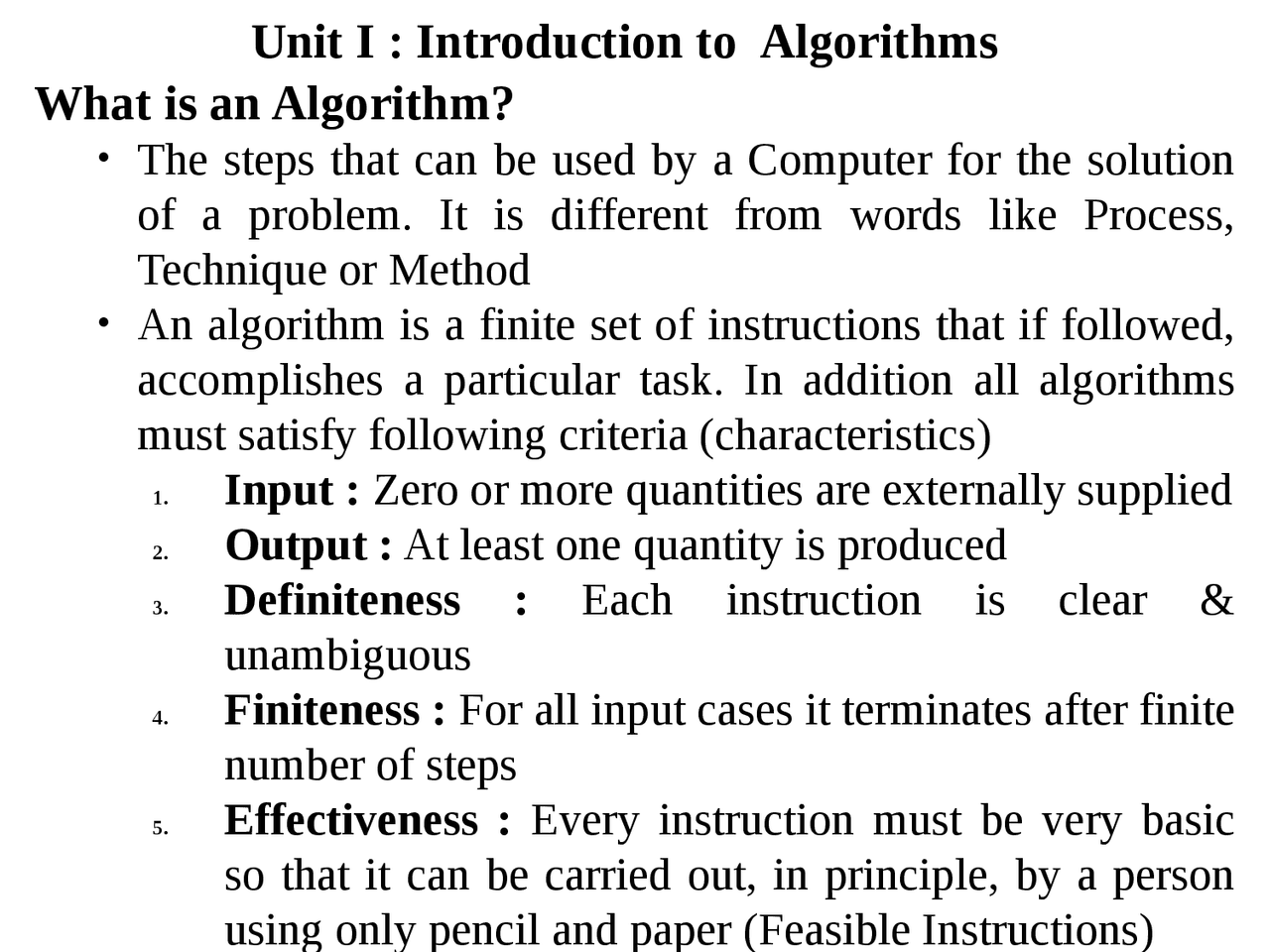 Introduction to algorithms - Docsity
